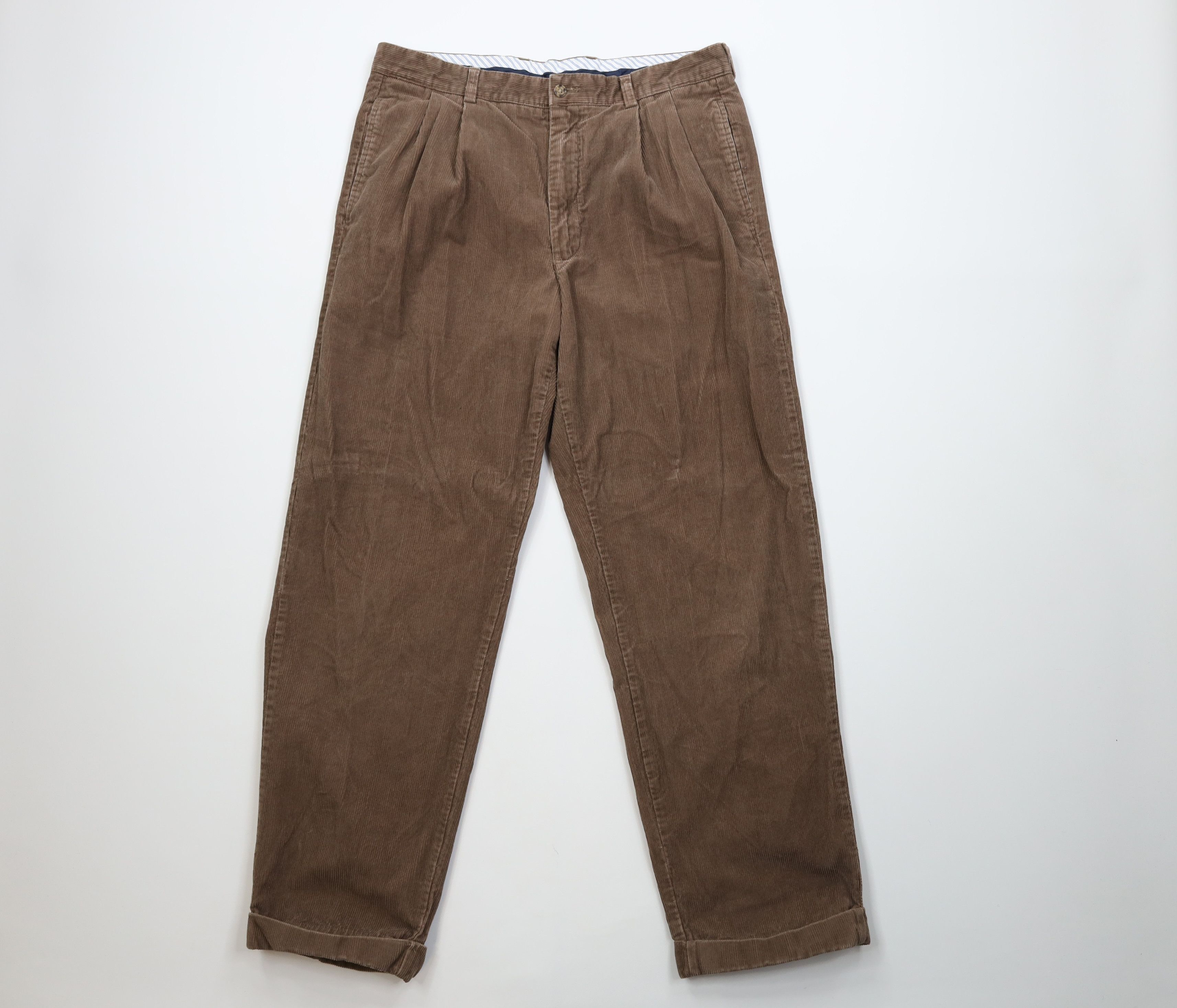 Vintage Vintage 90s Y2K Streetwear Wide Leg Corduroy Chino Pants Size US 36 / EU 52 - 1 Thumbnail