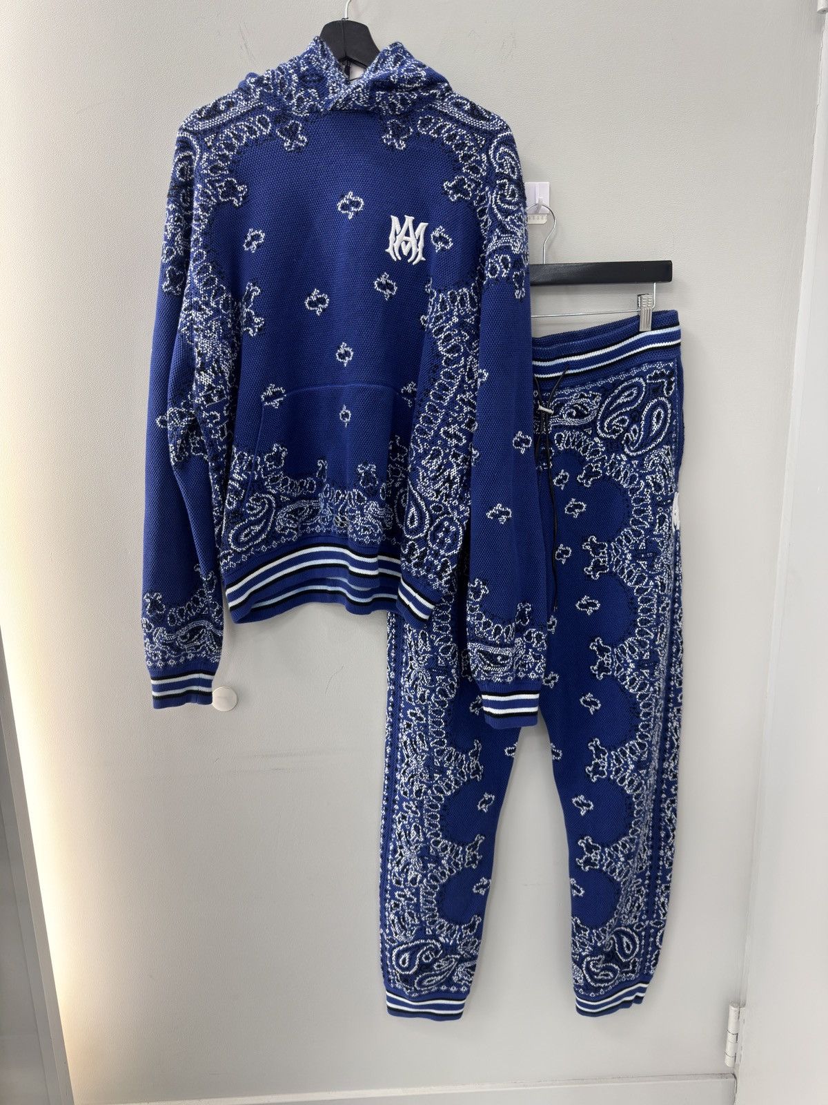Amiri Amiri Blue Banda Yarn Sweatsuit Set Size US L / EU 52-54 / 3 - 1 Thumbnail