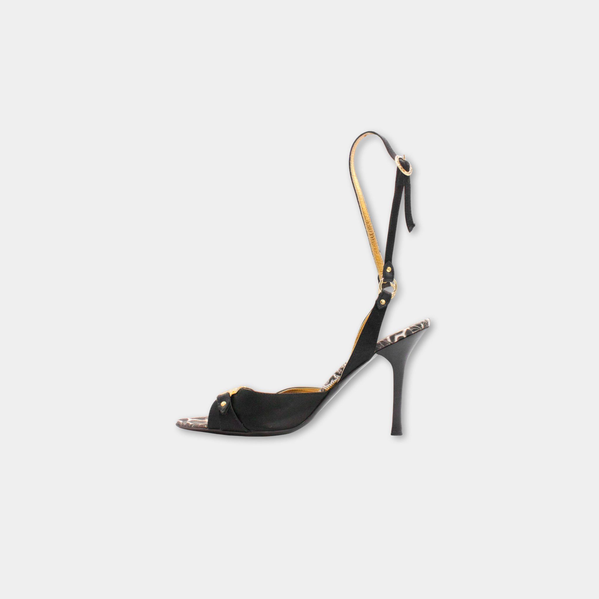 Just Cavalli Just Cavalli Text Heels Size US 9 / IT 39 - 3 Thumbnail