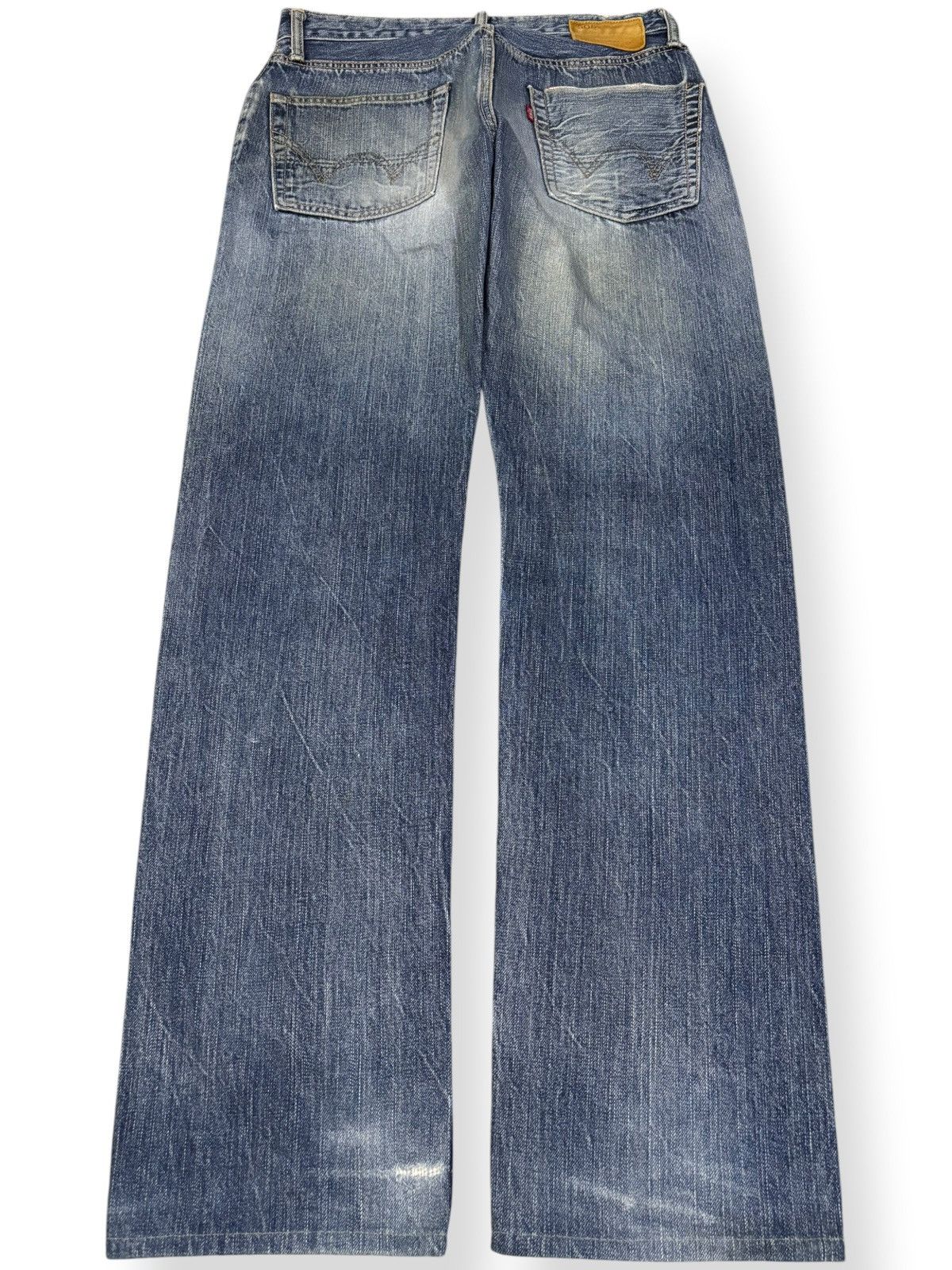 Edwin Vintage Edwin 505s Selvedge Classic Fit Distressed Jeans Size US 30 / EU 46 - 3 Thumbnail