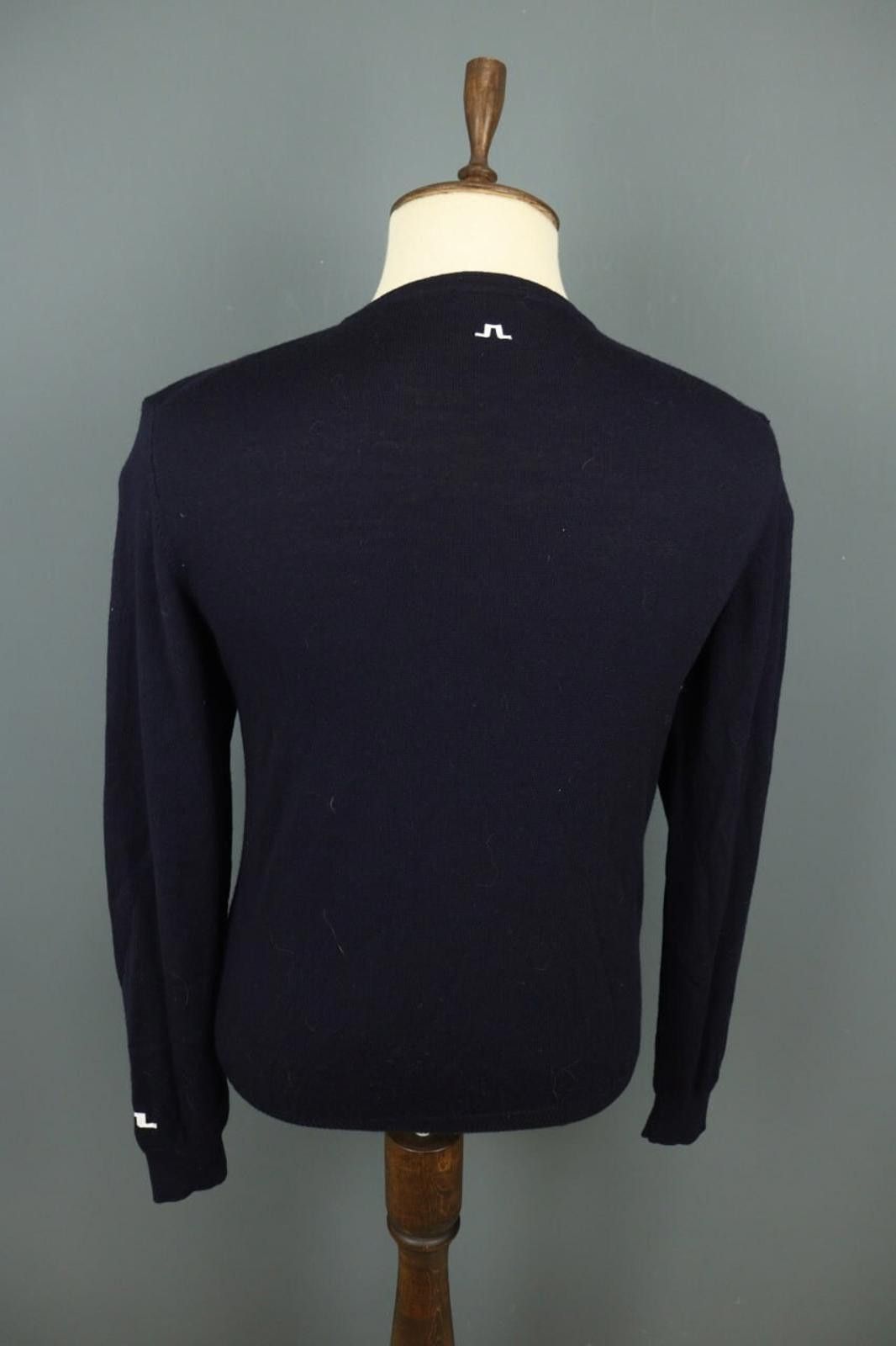 J.Lindeberg J.Lindeberg Black Merino Wool Tight Knit Sweater Size L Size US L / EU 52-54 / 3 - 8 Thumbnail