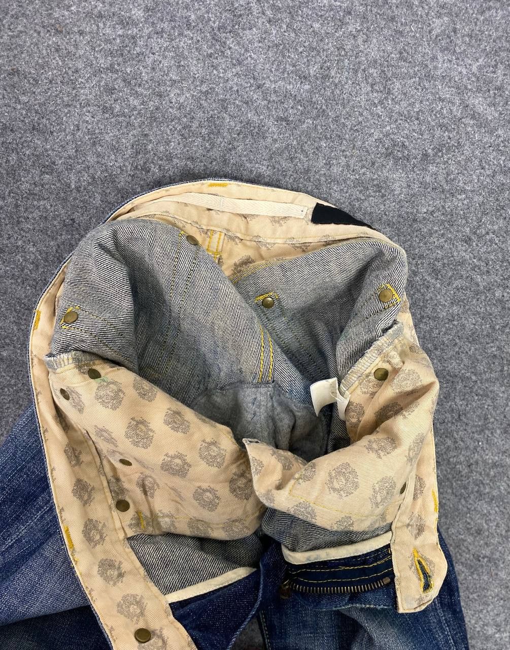 Japanese Brand rico jeans riri zipper distressed rework bondage denim Size 32" / US 10 / IT 46 - 14 Thumbnail