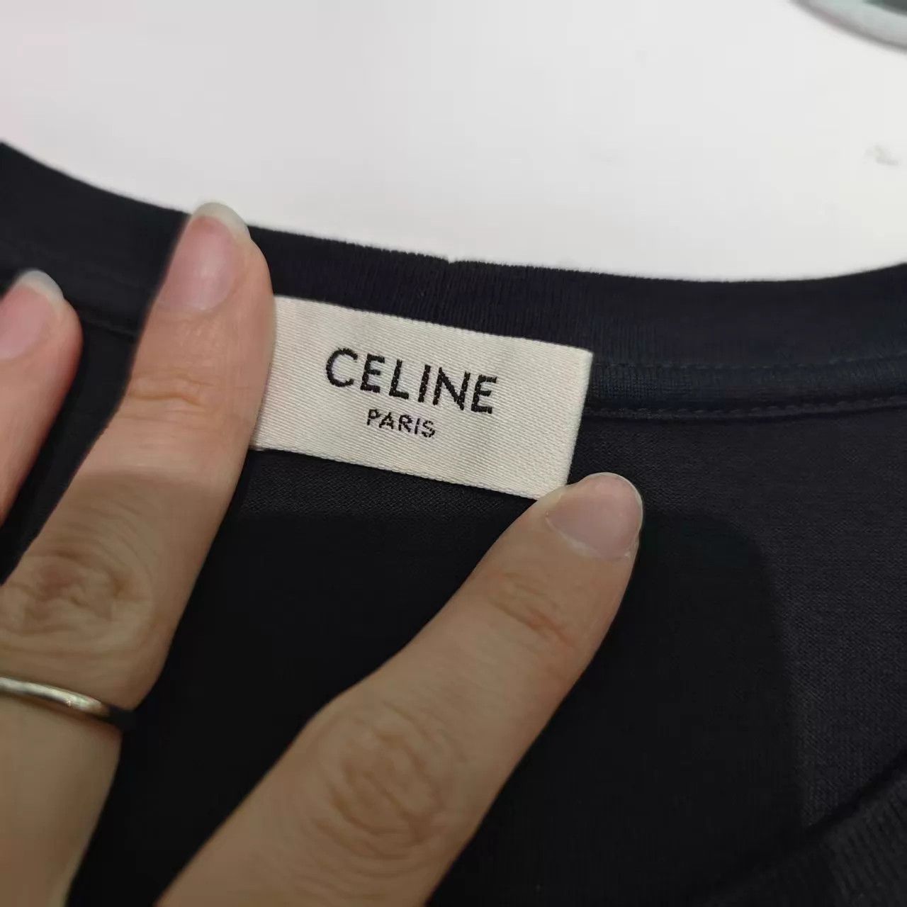 Celine Celine Logo Short Sleeve Tee XS Size XS / US 0-2 / IT 36-38 - 3 Thumbnail