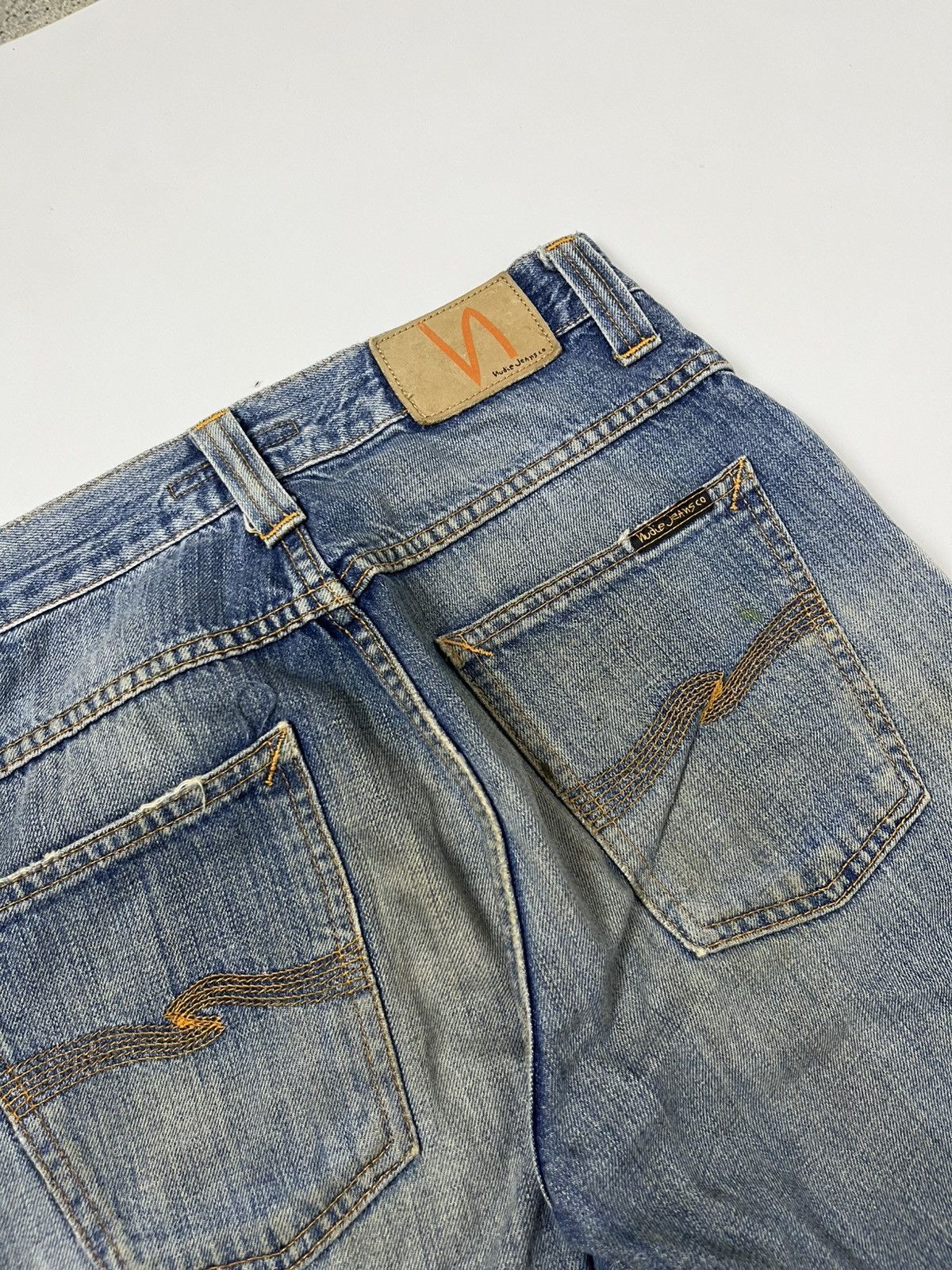 Nudie Jeans crazy distressed jeans by nudie Size US 28 / EU 44 - 9 Thumbnail