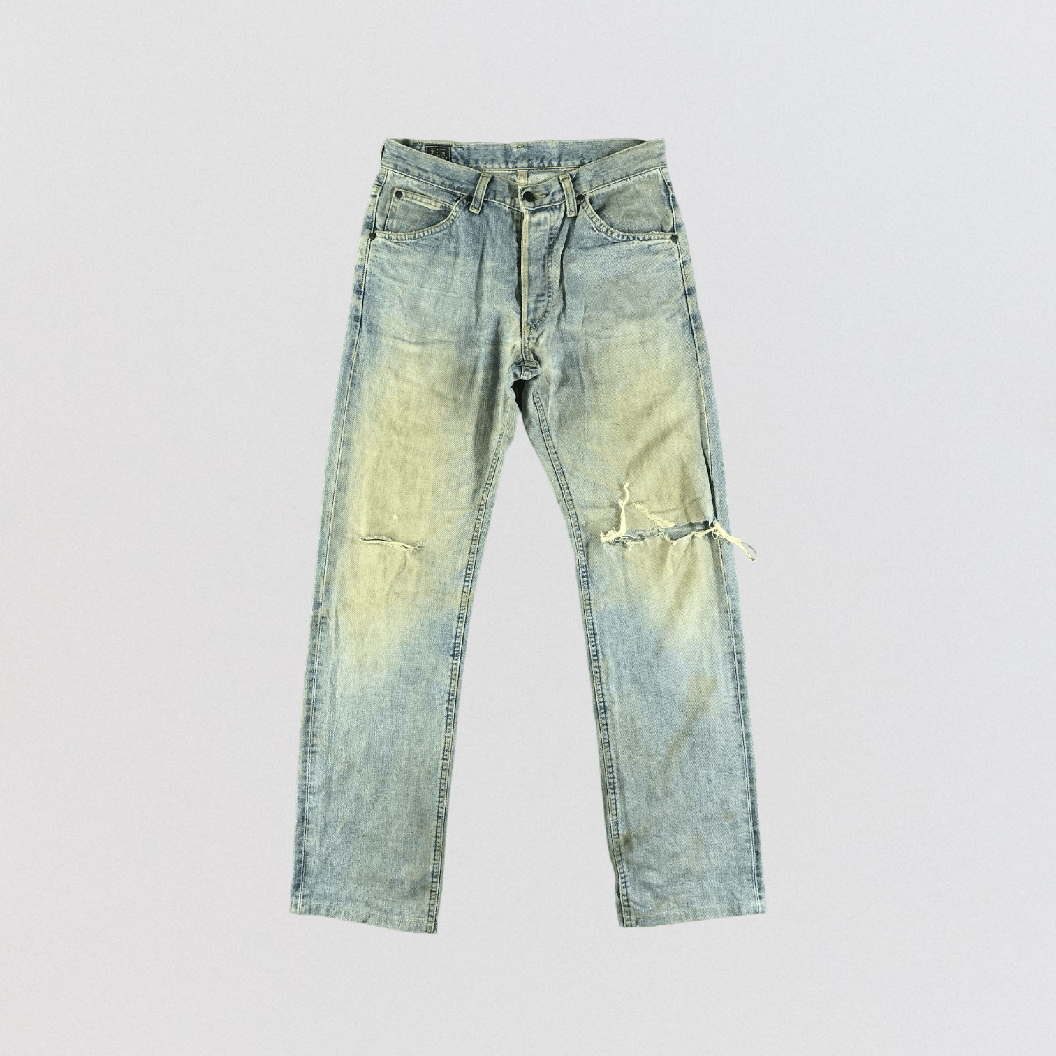Vintage Light Wash Lee Selvedge Jeans-JM3530