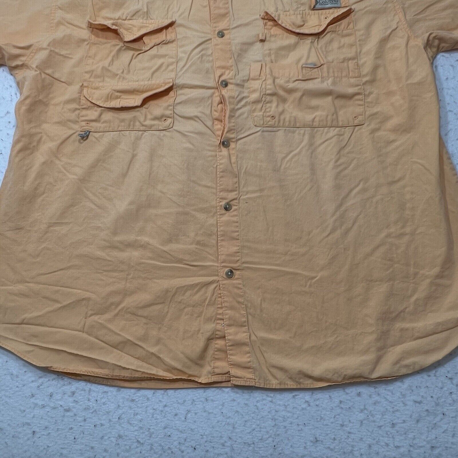 Columbia Columbia Orange Short Sleeve Utility Outdoors Shirt Size US XXL / EU 58 / 5 - 6 Thumbnail