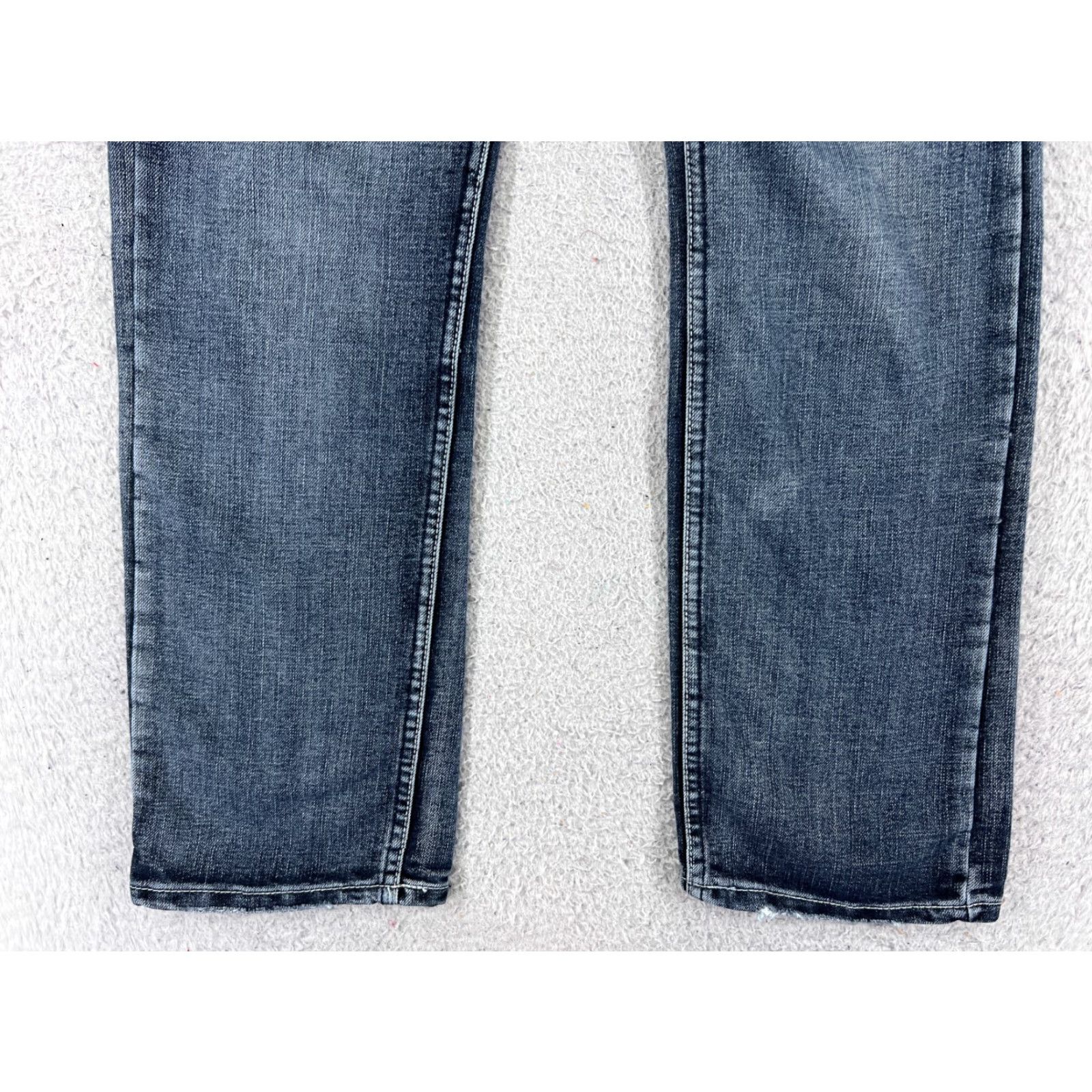 Vintage Maurices Jeans Womens 28 Blue Denim Cotton Mid Rise Bootcut Western 28x33 Regular Stretch Machine Washable Medium Blue Women's Jeans Western 90s? Size 30" / US 8 / IT 44 - 2 Thumbnail