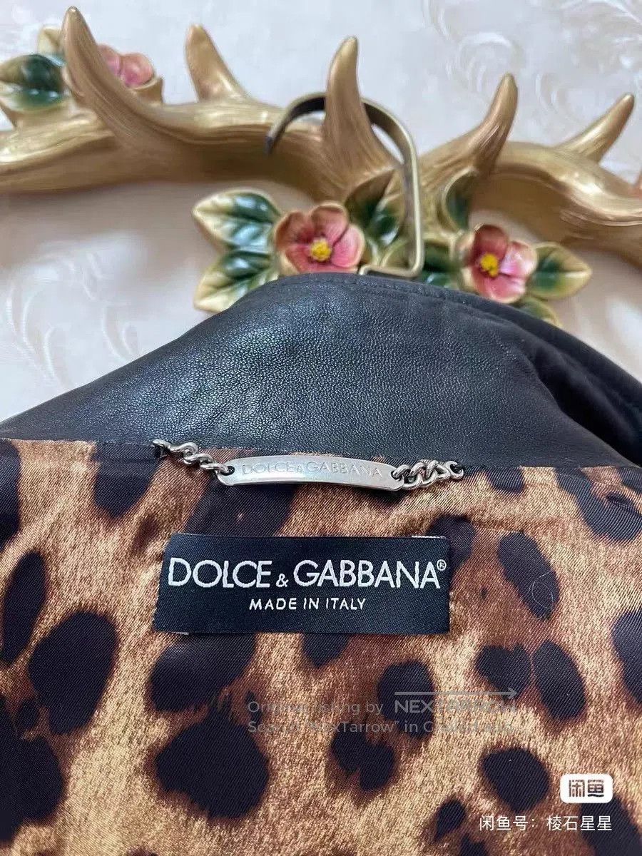 Dolce & Gabbana DG Authentic Runway Lambskin Leather Jacket. Size US XS / EU 42 / 0 - 2 Thumbnail