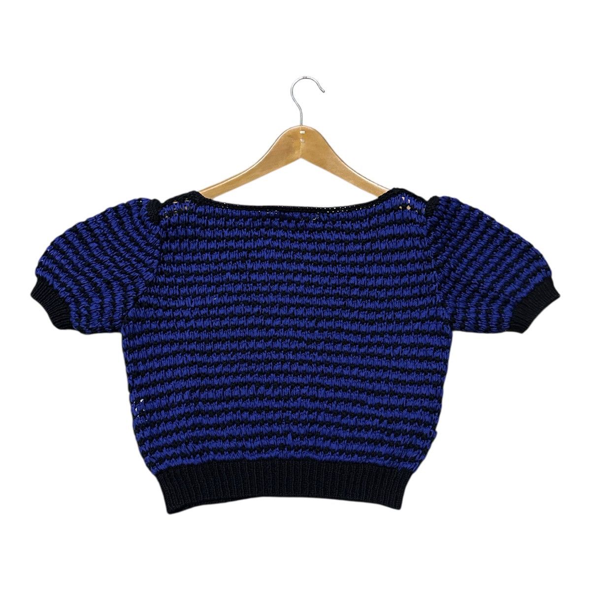 Yves Saint Laurent vintage Yves Saint Laurent striped short-sleeve knit top Size M / US 6-8 / IT 42-44 - 6 Thumbnail