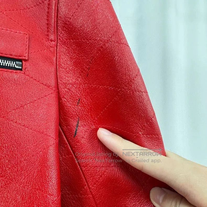Louis Vuitton Louis Vuitton Red Leather Jacket. Size US XS / EU 42 / 0 - 5 Thumbnail