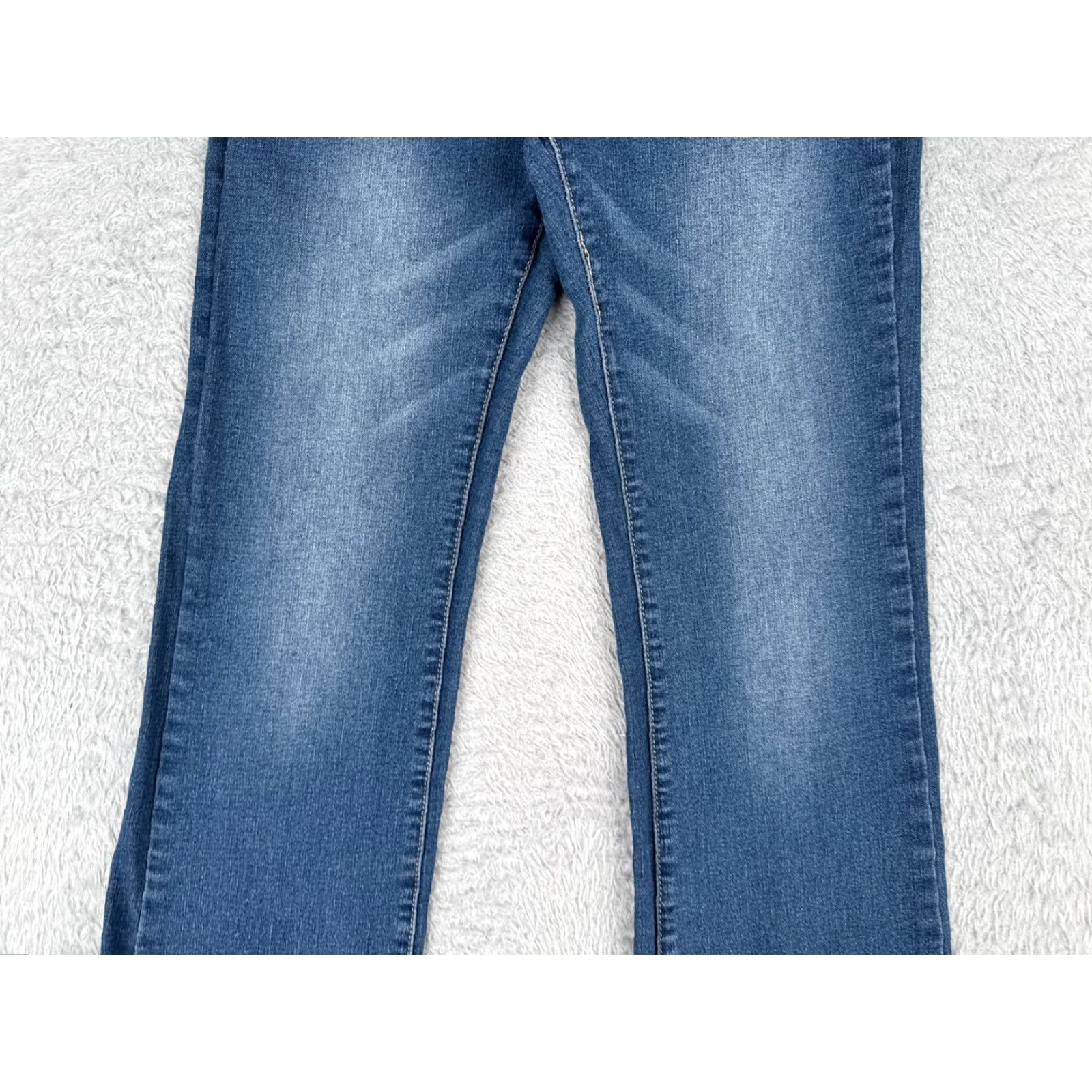 Shein Vintage Shein Women's Jeans Bootcut Size 2 Regular Mid Rise Dark Blue Denim Cotton Blend Size 26" / US 2 / IT 38 - 3 Thumbnail