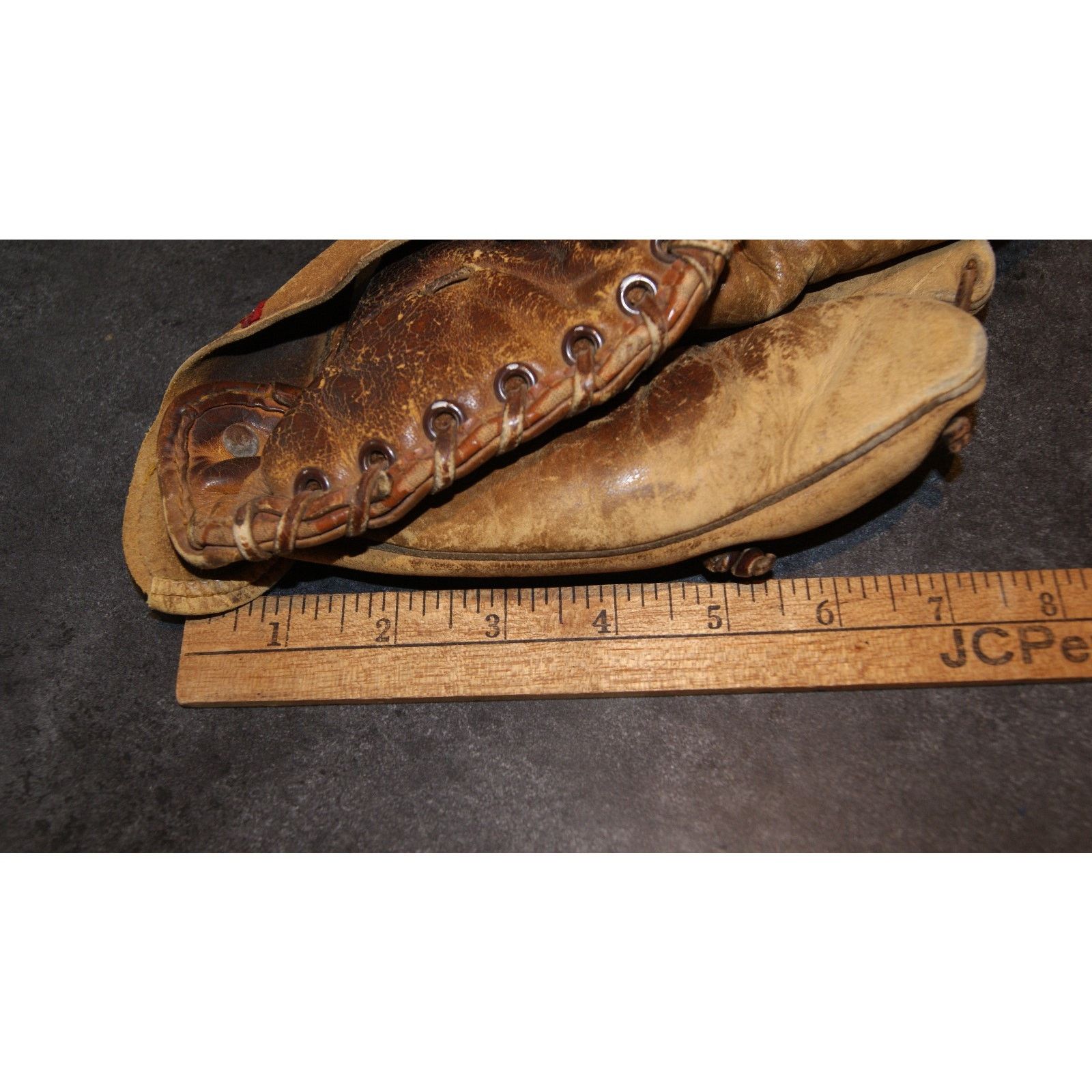Vintage VTG 1957 Rawlings LB10 Burdette Baseball Glove World Braves Size ONE SIZE - 13 Thumbnail