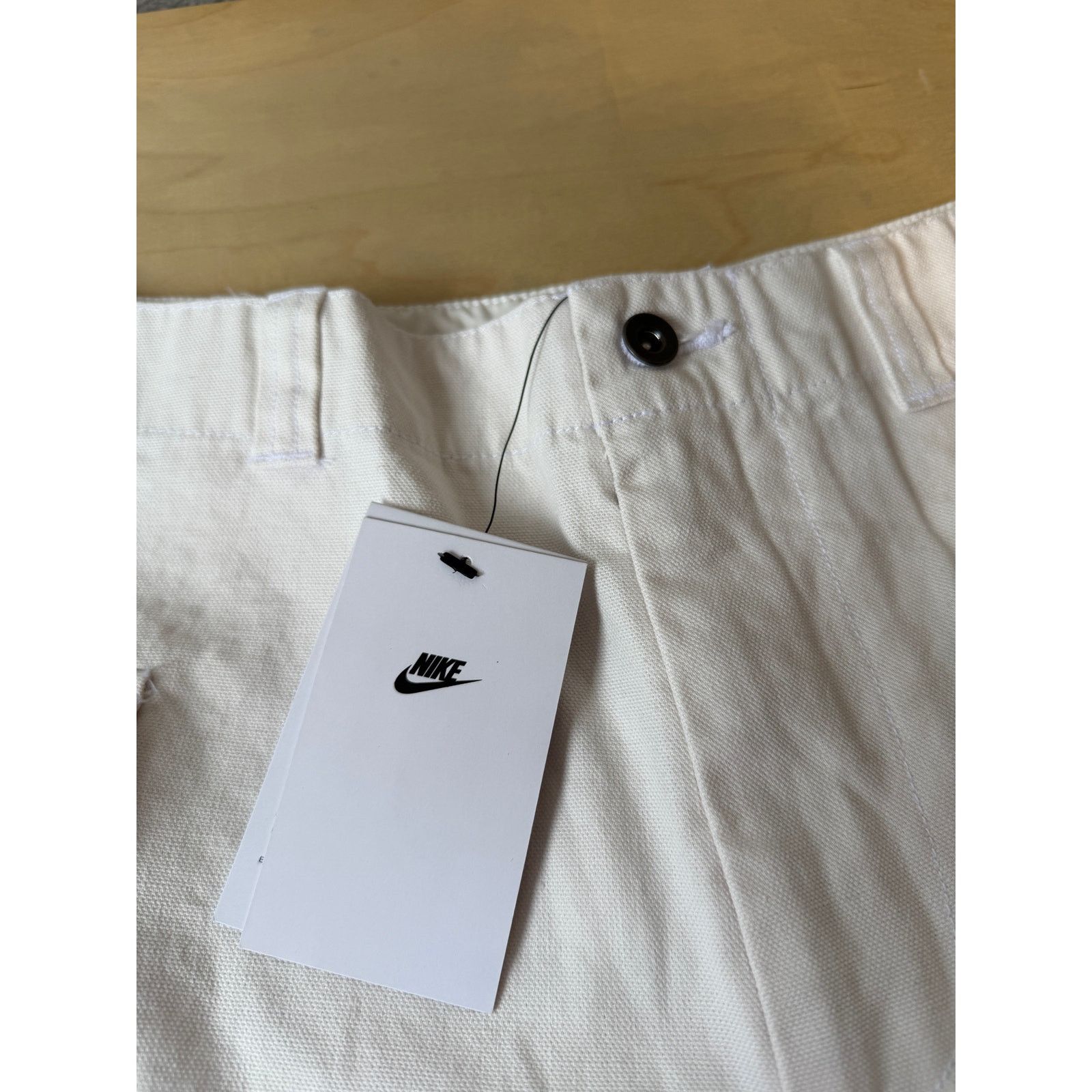 Nike Nike Life P44 Woven Cargo Shorts Cream White NWT Size US 34 / EU 50 - 3 Thumbnail