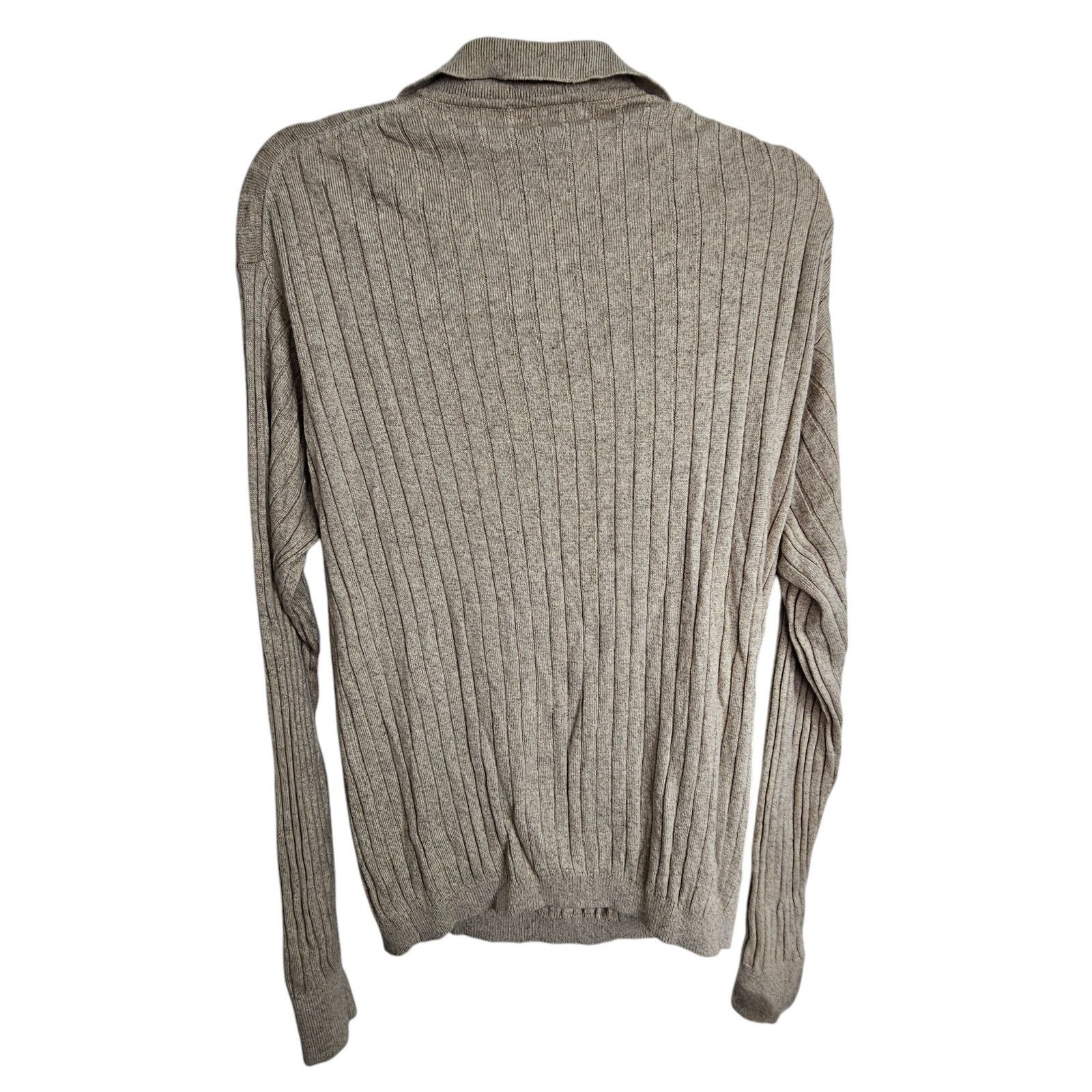 Rothco Louis Roth Mens Silk Cashmere Sweater Ribbed Collared Preppy Size US L / EU 52-54 / 3 - 7 Thumbnail