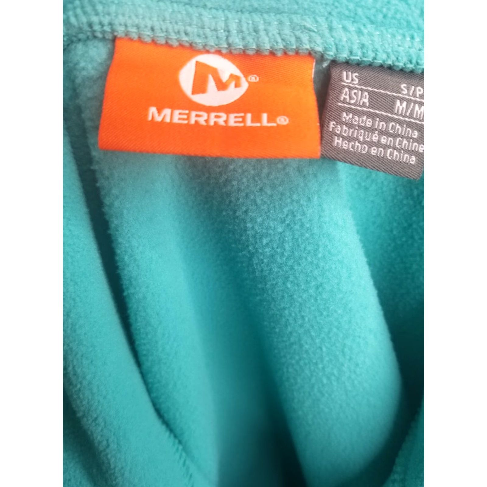 Merrell Merrell Blue Emery Pullover Fleece Jacket Sweatshirt Outdoor Zip Pockets Womens S Size S / US 4 / IT 40 - 3 Thumbnail