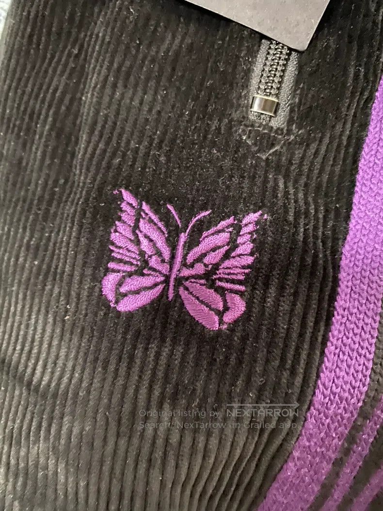 Needles Needles size S Black velvet butterfly trousers Size US 30 / EU 46 - 1 Thumbnail