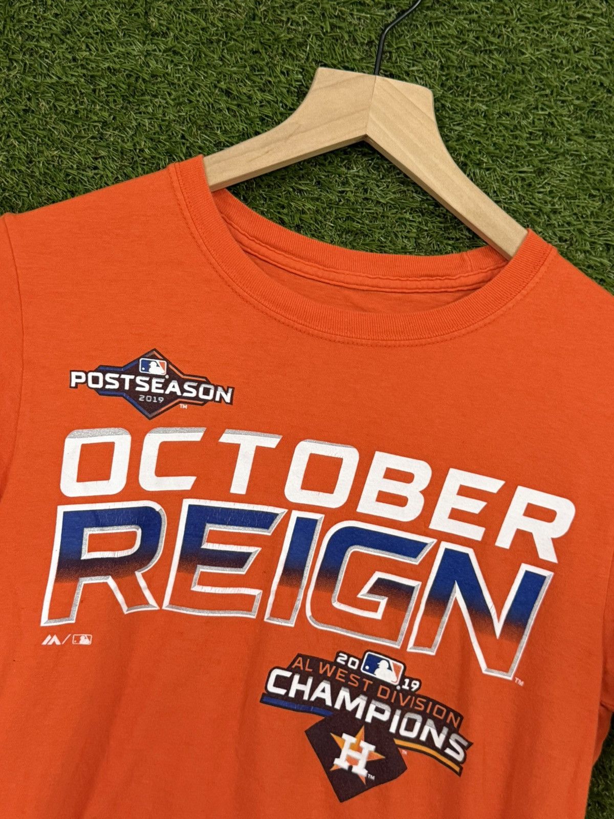 MLB Texas Houston Astros October Champion Orange Tee MLB Small Size US S / EU 44-46 / 1 - 2 Thumbnail