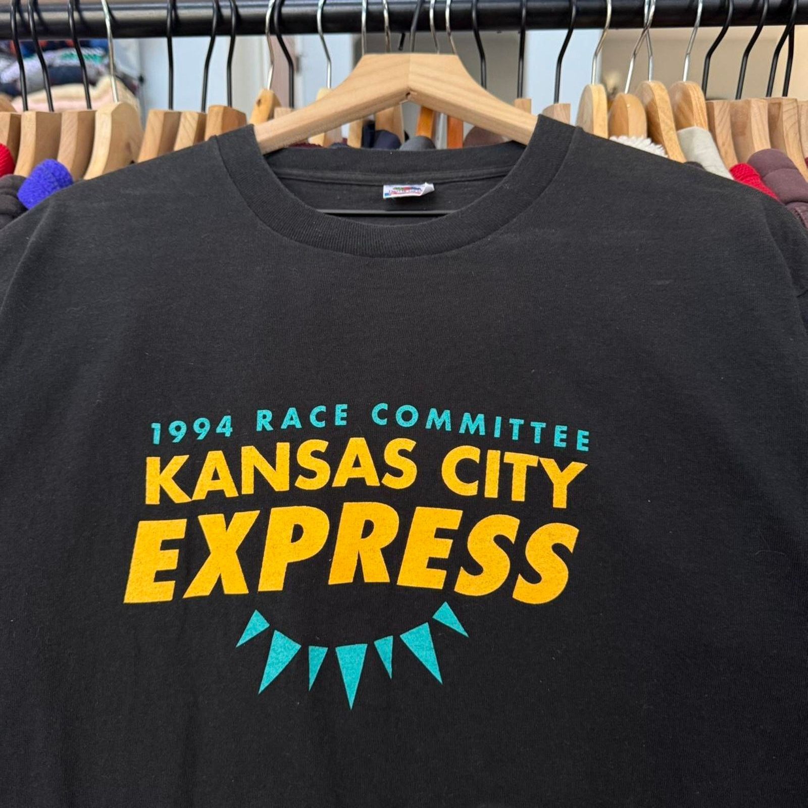 Fruit Of The Loom Vintage 1994 Kansas City Express Race Committee T-Shirt Size US L / EU 52-54 / 3 - 2 Thumbnail