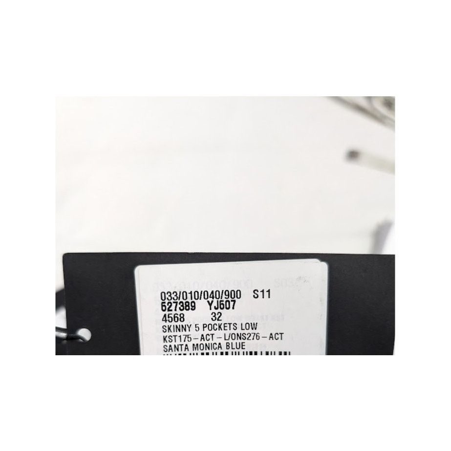 Saint Laurent Paris o1rshd1 Q:2 / Skinny 5 Pockets Low Pants Santa Monica Blue Size US 32 / EU 48 - 22 Thumbnail