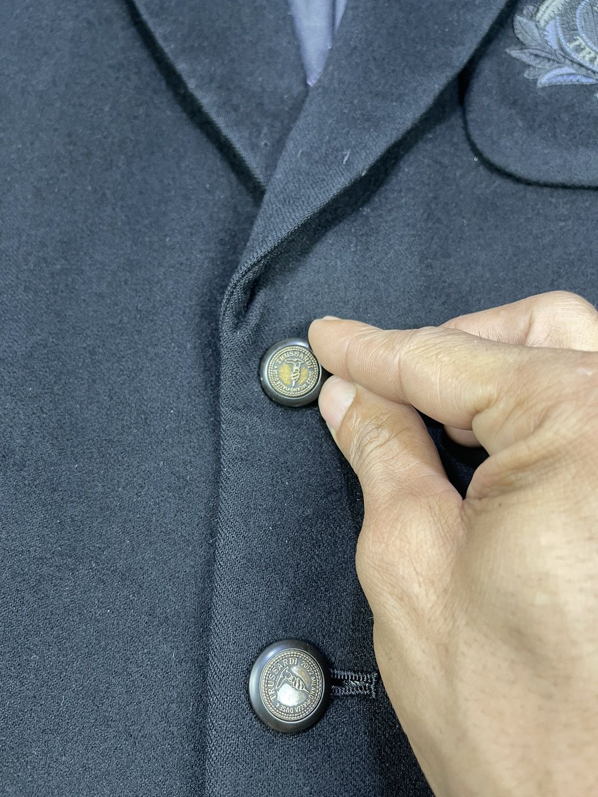 Trussardi Vintage Trussardi Single Breasted Wool Blazer Jacket Size US M / EU 48-50 / 2 - 9 Thumbnail