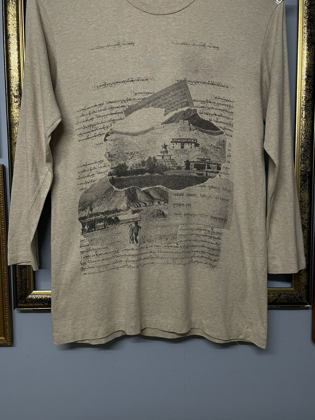Designer × Japanese Brand × Vintage Vintage 1990s Designer Saint Gerve Hindu Poem Longsleeve Size US M / EU 48-50 / 2 - 3 Thumbnail