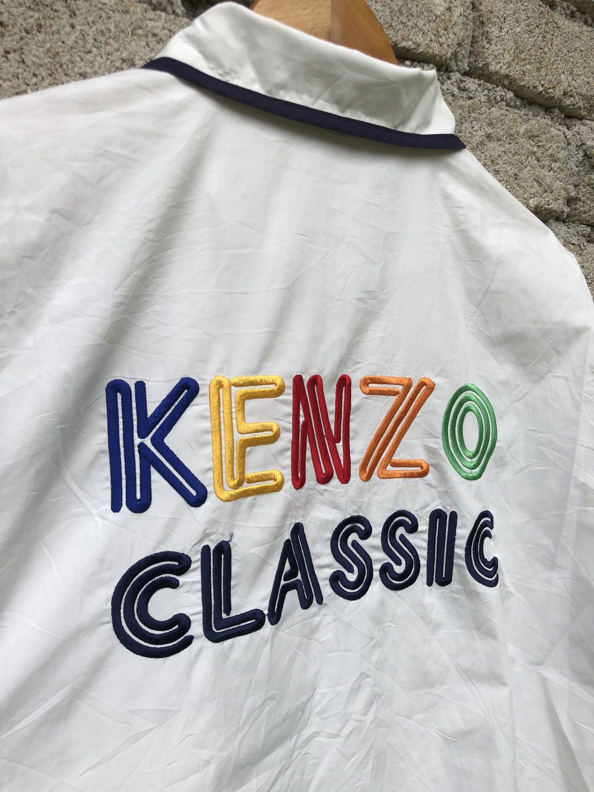 Kenzo Vintage KENZO Classic Spellout Backhit Fullzipper Jacket Size US XL / EU 56 / 4 - 6 Thumbnail