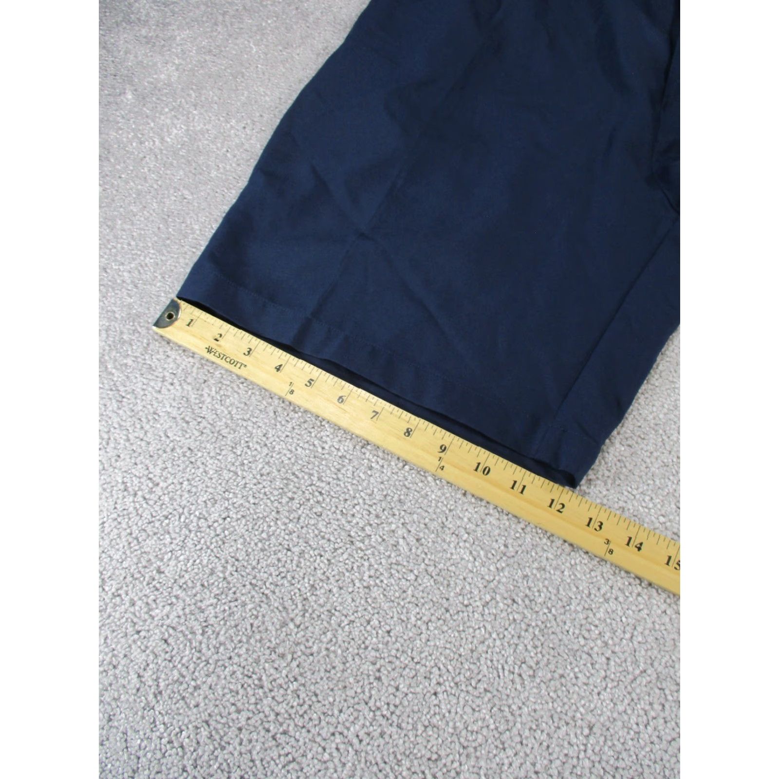 Adidas Adidas Shorts Mens 36 Navy Blue Polyester Lightweight Pleated Front Chinos Size US 36 / EU 52 - 4 Thumbnail
