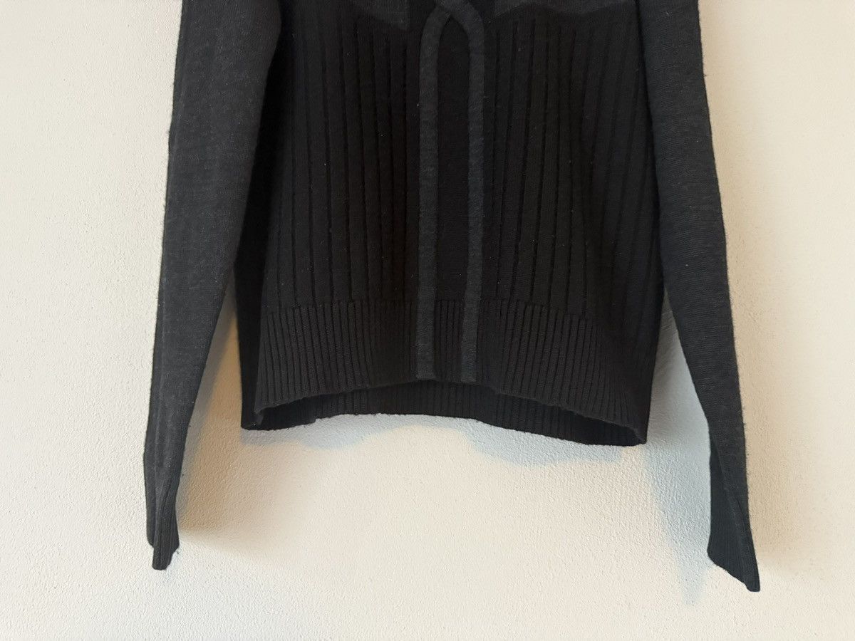 Dirk Bikkembergs Sculptural Ribbed Knit with High Collar Detail Size US L / EU 52-54 / 3 - 4 Thumbnail