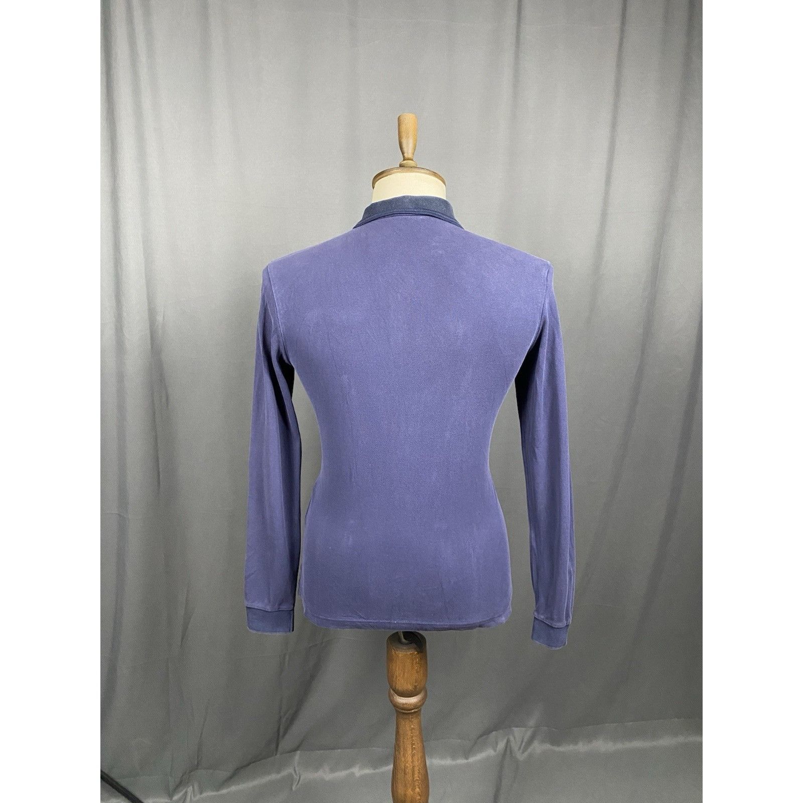 Prada Prada Red Tab Men's Blue Collared Polo Sweater Size S Size US S / EU 44-46 / 1 - 7 Thumbnail