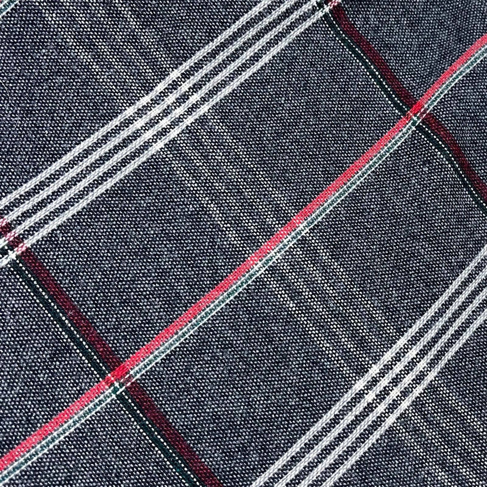 Vintage Vintage 1970s Grey Plaid Wool Blend A-Line Skirt Size 29" - 4 Thumbnail