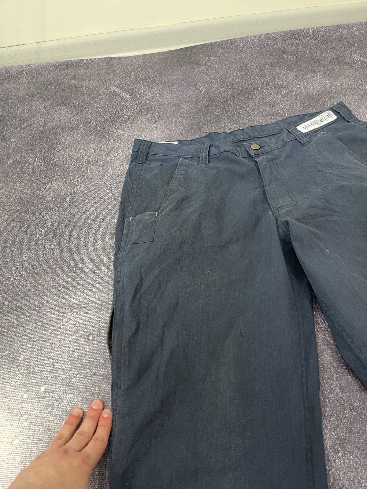 Carhartt Vintage Carhartt Y2K Navy Work Relaxed Pants Size US 34 / EU 50 - 18 Thumbnail