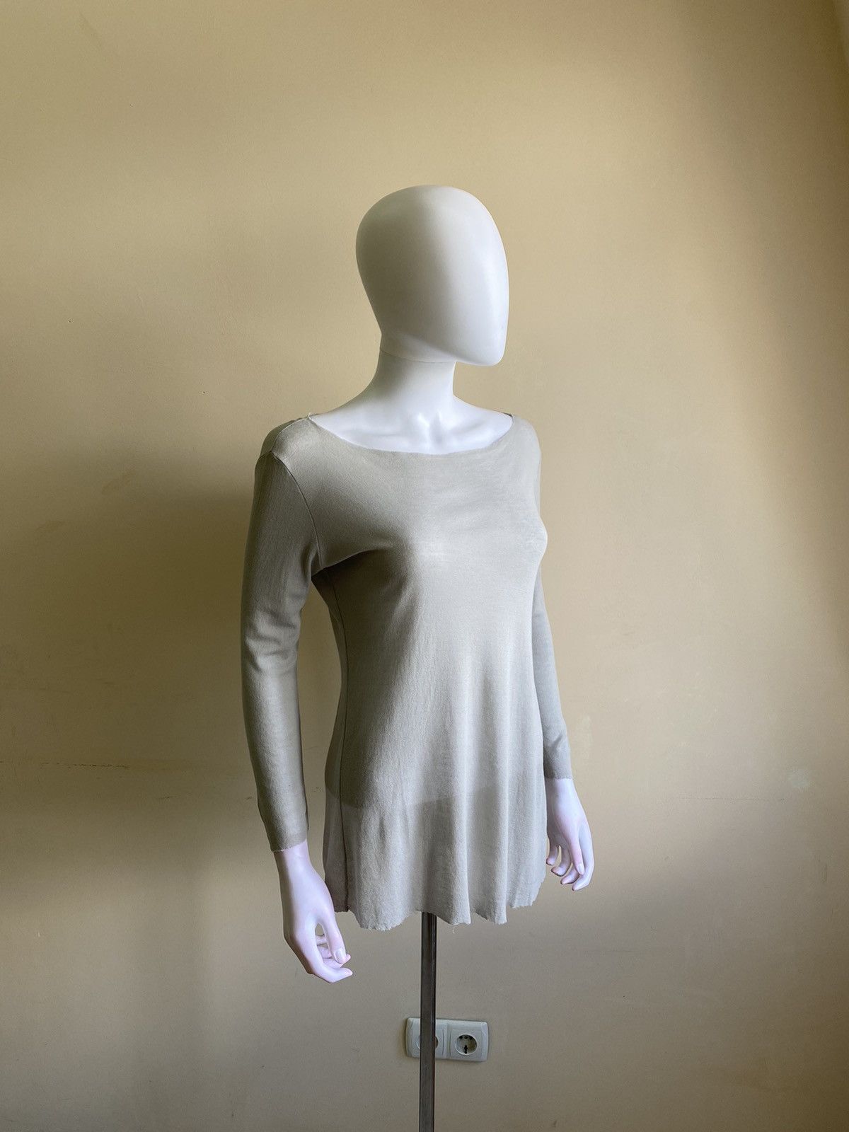 Transit Uomo Transit Par Such Womens Long Sleeve Grey Mesh Top Size 3 Size M / US 6-8 / IT 42-44 - 1 Thumbnail