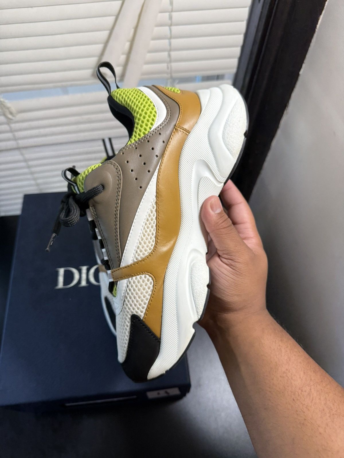 Dior Dior B22 Brown Lime Size Size 8 US / 41 EU Size US 8 / EU 41 - 11 Thumbnail