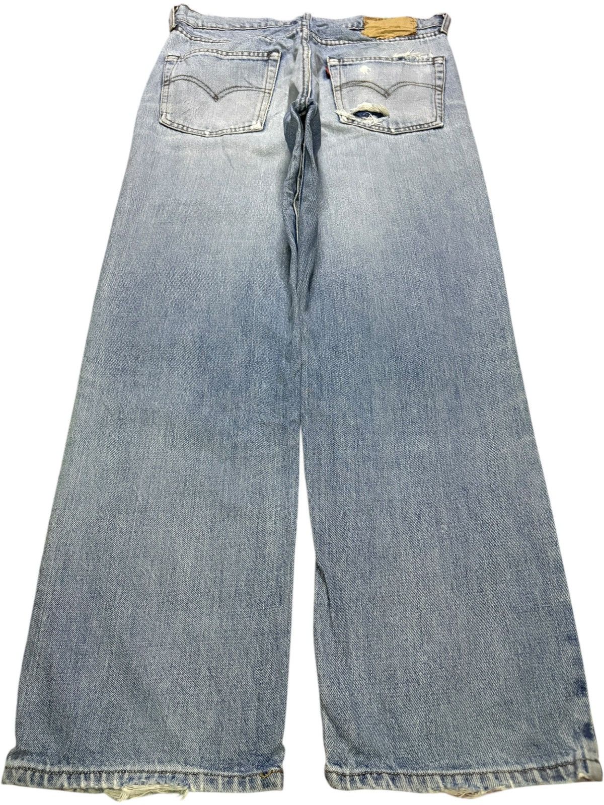 Levi's Vintage 90s Levis 503 Faded Wash Distressed Loose Jeans Size US 32 / EU 48 - 2 Thumbnail