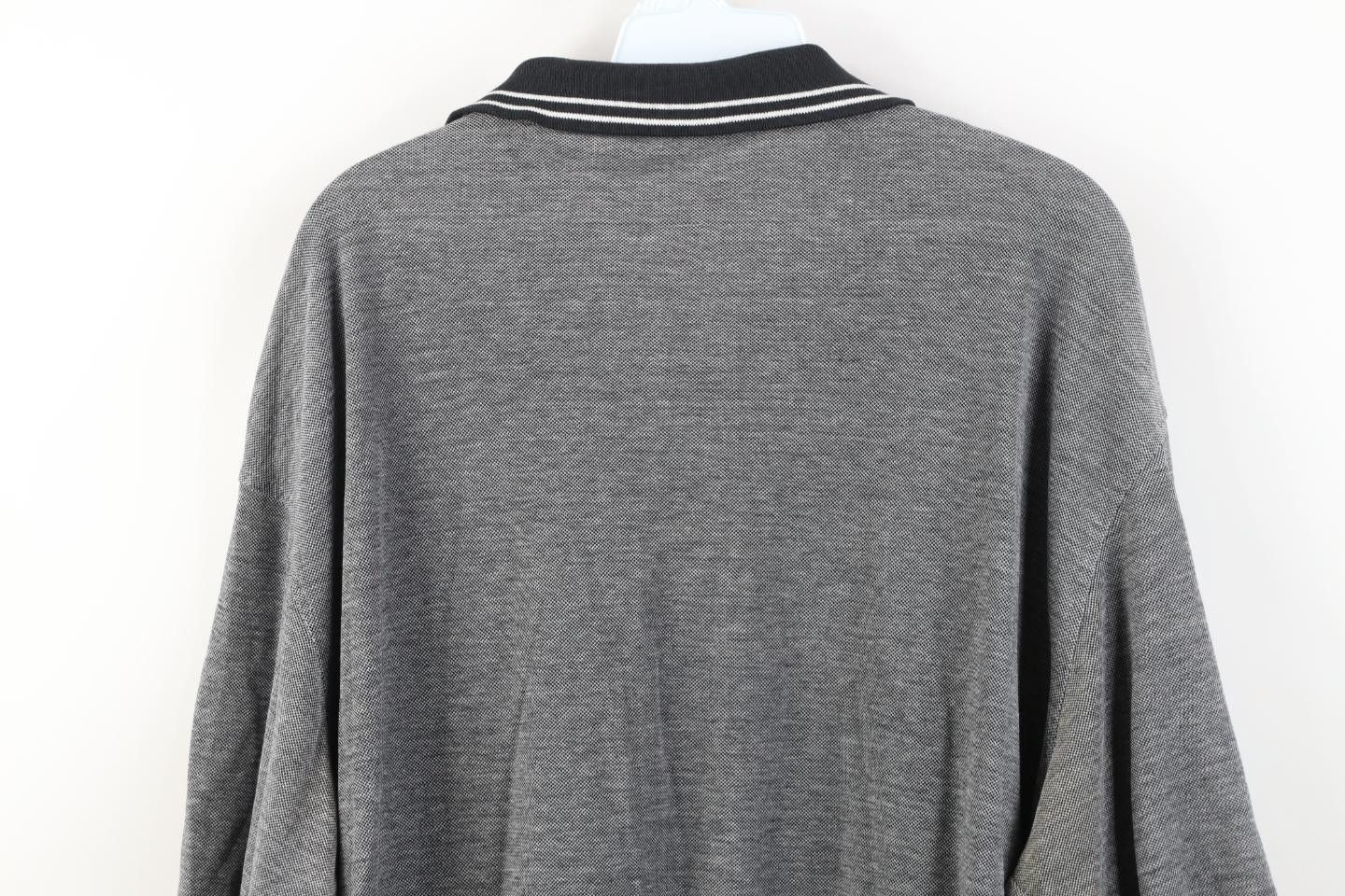 Vintage Vintage 90s Streetwear Collared Pullover Polo Shirt Gray Size US XL / EU 56 / 4 - 12 Thumbnail