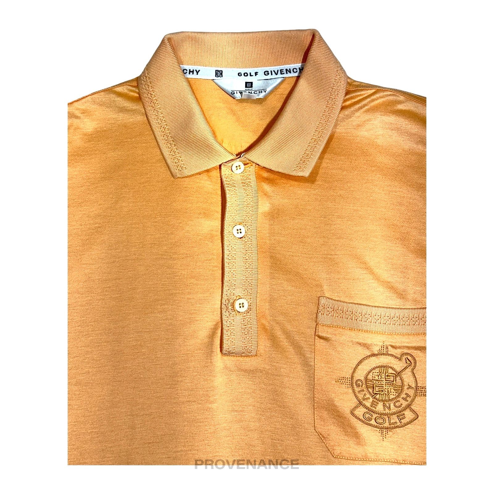 Givenchy 🔴 Givenchy Embroidered Golf 4G Polo Shirt - Peach M Size US M / EU 48-50 / 2 - 3 Thumbnail
