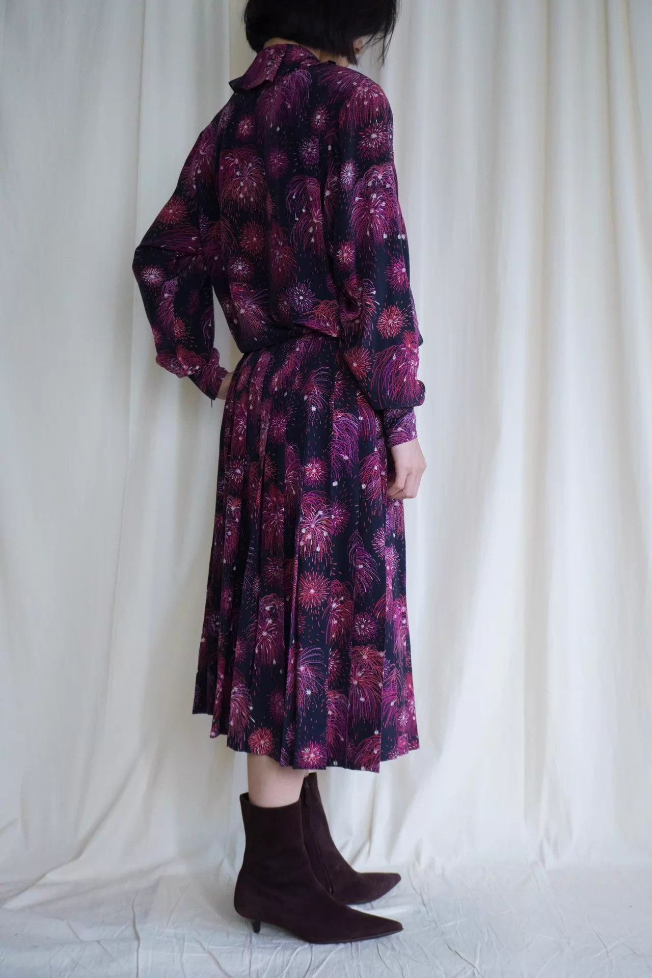 Hermes Hermes 1980s Silk Fireworks Gold Button Suit Size S / US 4 / IT 40 - 4 Thumbnail