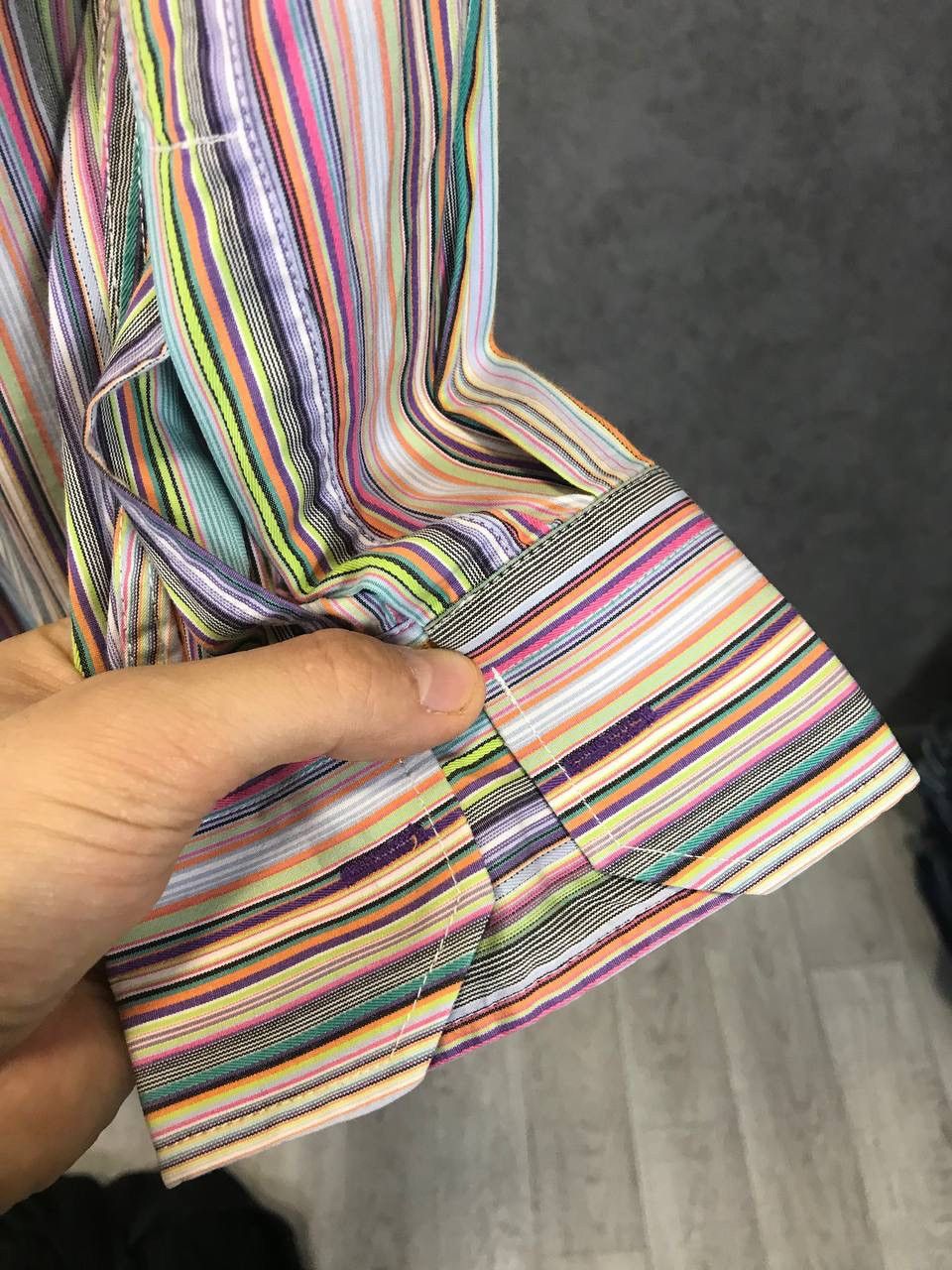 Paul Smith Paul Smith crazy designer multicolor striped shirt Size US XL / EU 56 / 4 - 8 Thumbnail