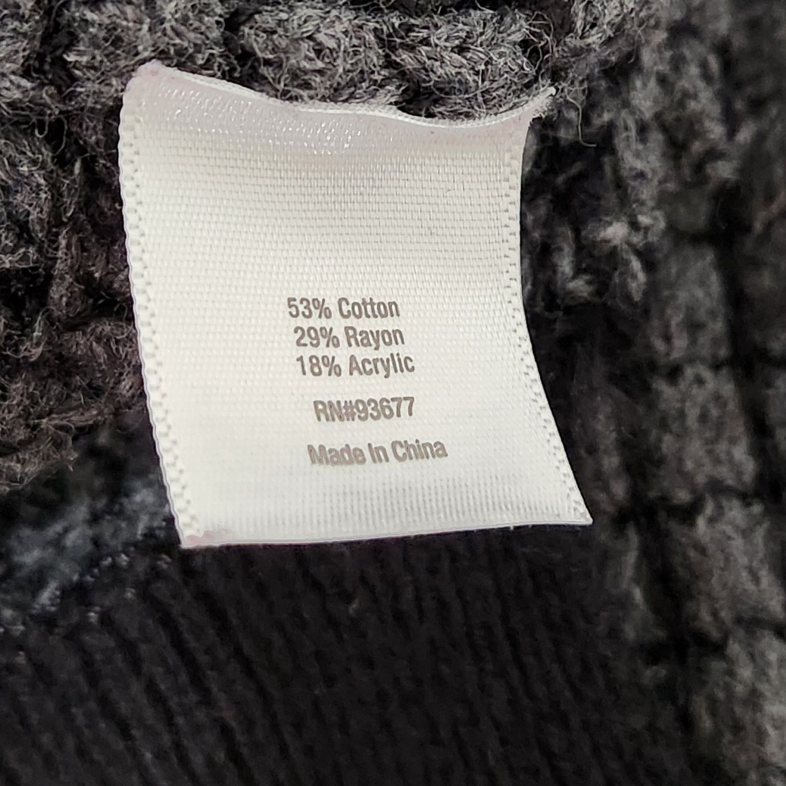 Other a.n.a Gray Knit Black Contrasting Trim Sweater Top Large Size L / US 10 / IT 46 - 6 Thumbnail