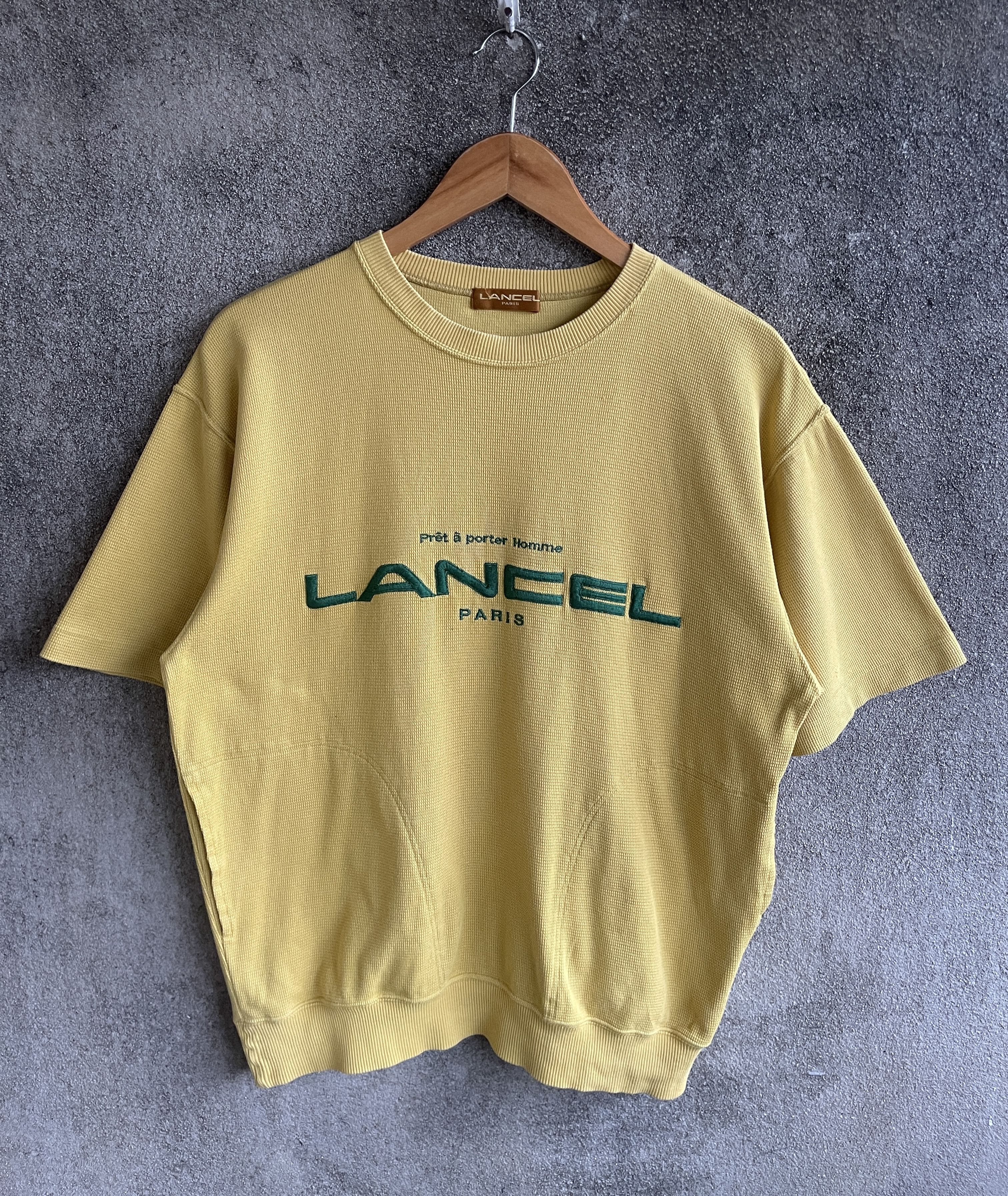 Lancel × Vintage Vintage’90s🔥LANCEL PARIS🔥Spell Out Embroidery Sweatshirt Size US M / EU 48-50 / 2 - 2 Thumbnail