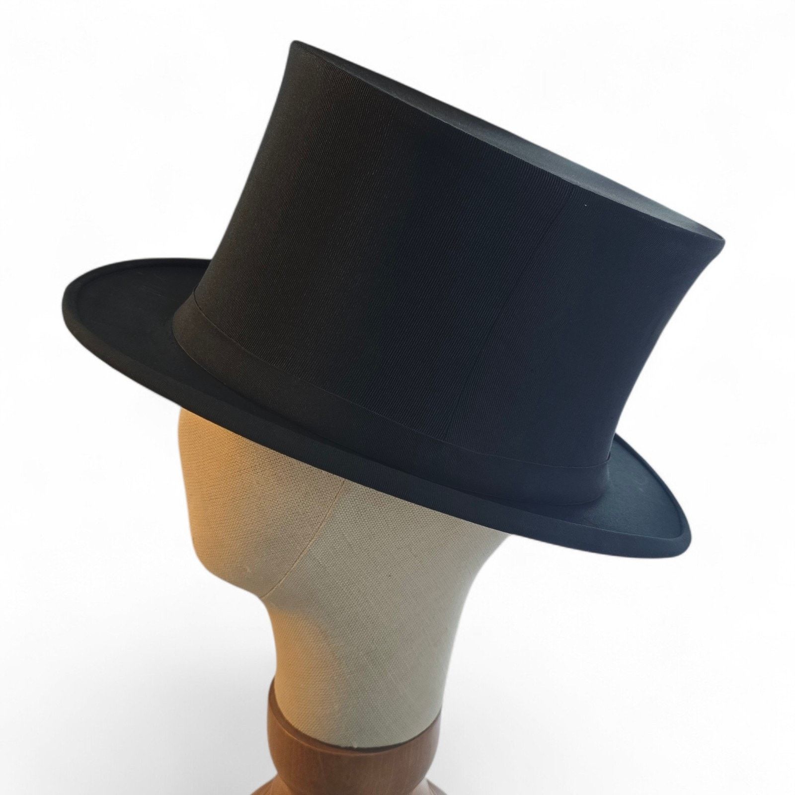 Other Higbee Co Vintage Collapsible Opera Top Hat Size 7 1/4 Oval Size ONE SIZE - 20 Thumbnail