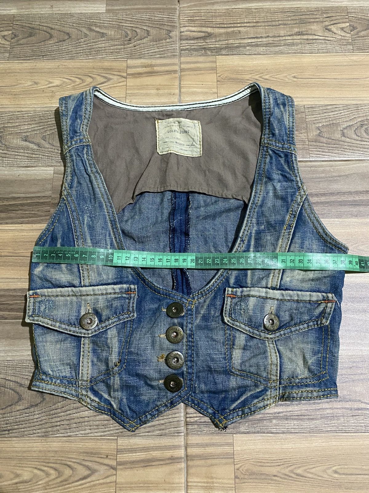 Japanese Brand LOLITA VEST DENIM Size S / US 4 / IT 40 - 9 Thumbnail