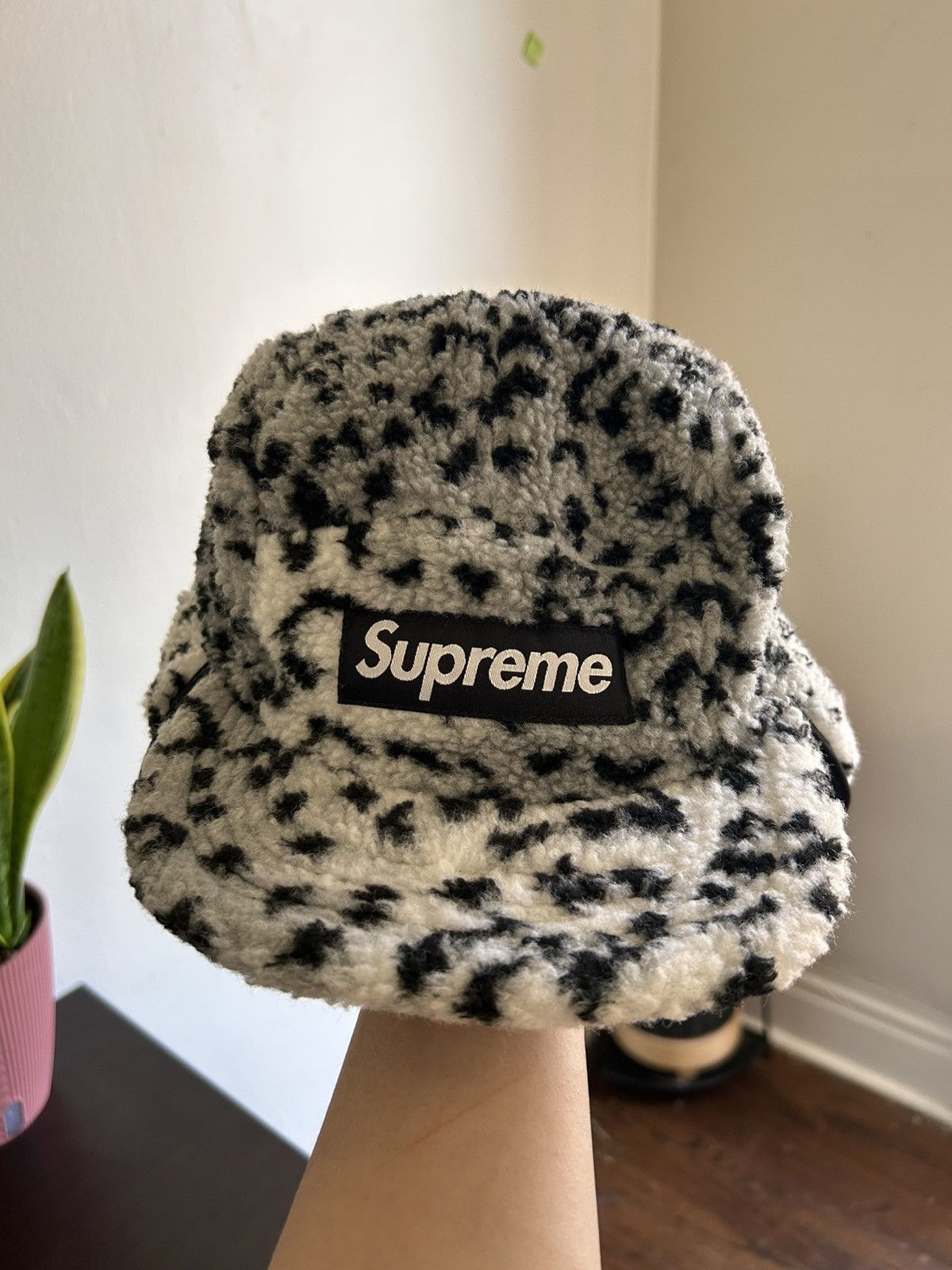 Supreme Supreme Leopard Polar Fleece Earflap Camp Cap Size ONE SIZE - 2 Thumbnail