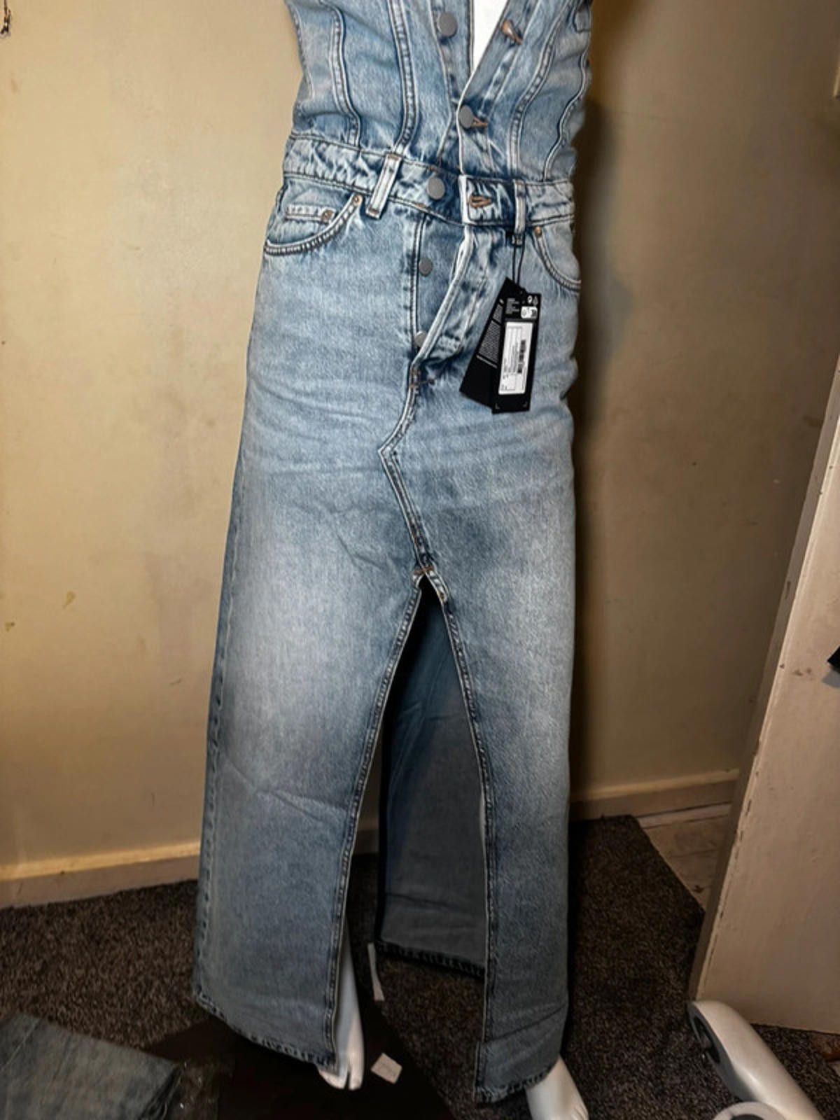 Weekday Weekday Scottsdale Long Denim Dress UK 8/S New With Tags Size S / US 4 / IT 40 - 4 Thumbnail