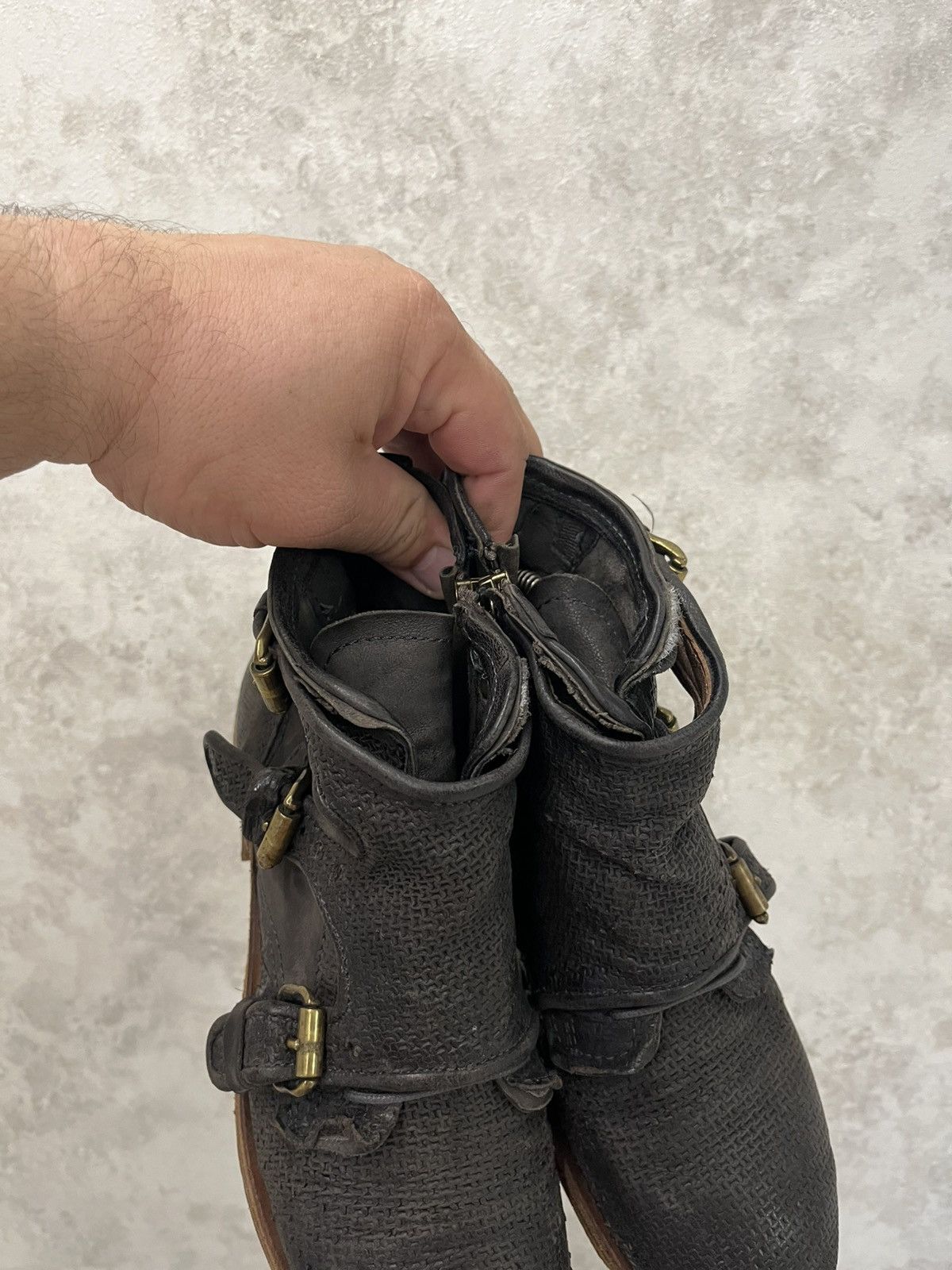 A.S.98 A.S.98 Airstep Combat Buckle Pattern Ankle Boots US8,5 Size US 8.5 / IT 38.5 - 4 Thumbnail