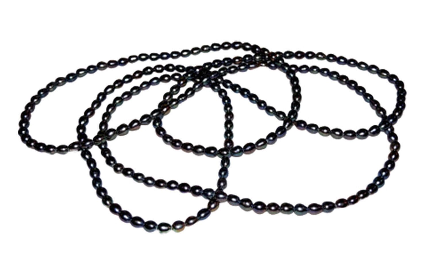 Designer Freshwater Cultured Grey Pearl Bead Flapper Necklace Size ONE SIZE - 1 Thumbnail