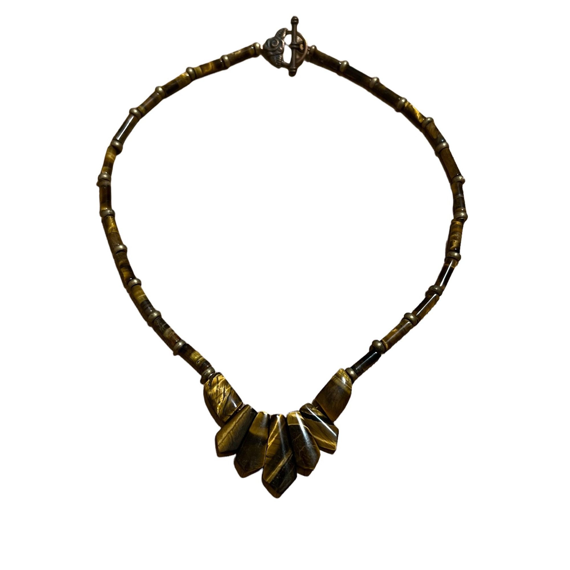 Other Vintage Tigers Eye collar necklace graduated beads copper to Size ONE SIZE - 1 Thumbnail
