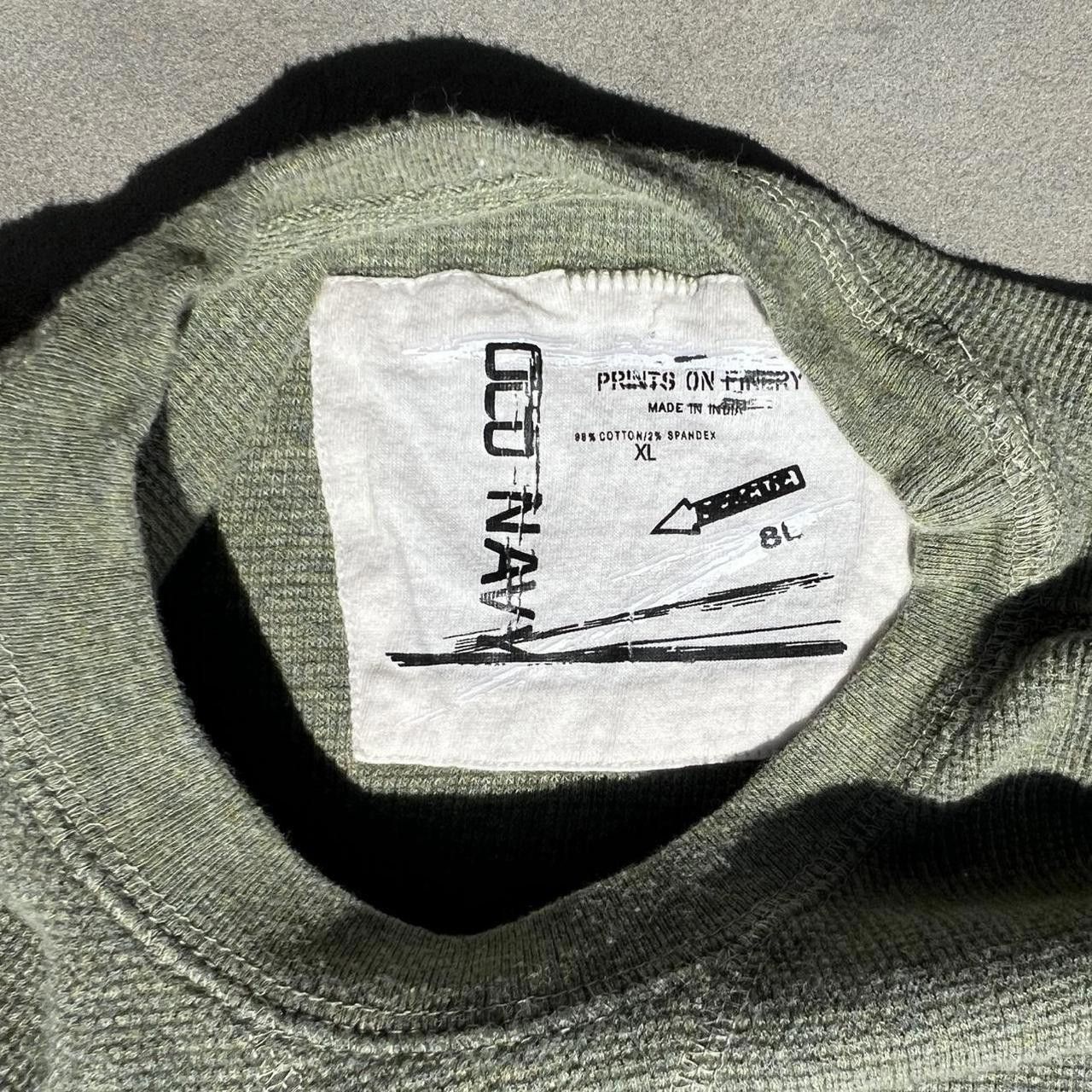 Old Navy Y2K 2006 Varied Green Heather Waffle Knit Thermal Size US XL / EU 56 / 4 - 3 Thumbnail