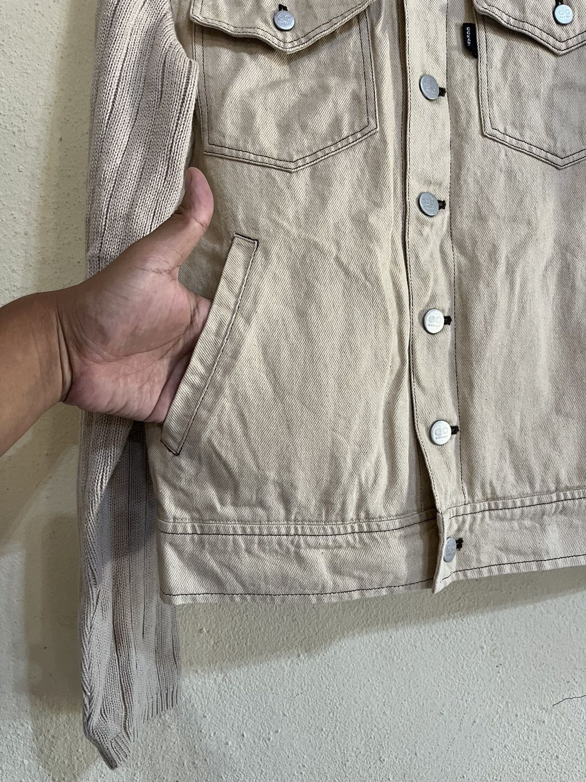 Kansai Yamamoto Vintage CC Kansai Denim Jacket Double Pocket Nice Design Size US S / EU 44-46 / 1 - 5 Thumbnail