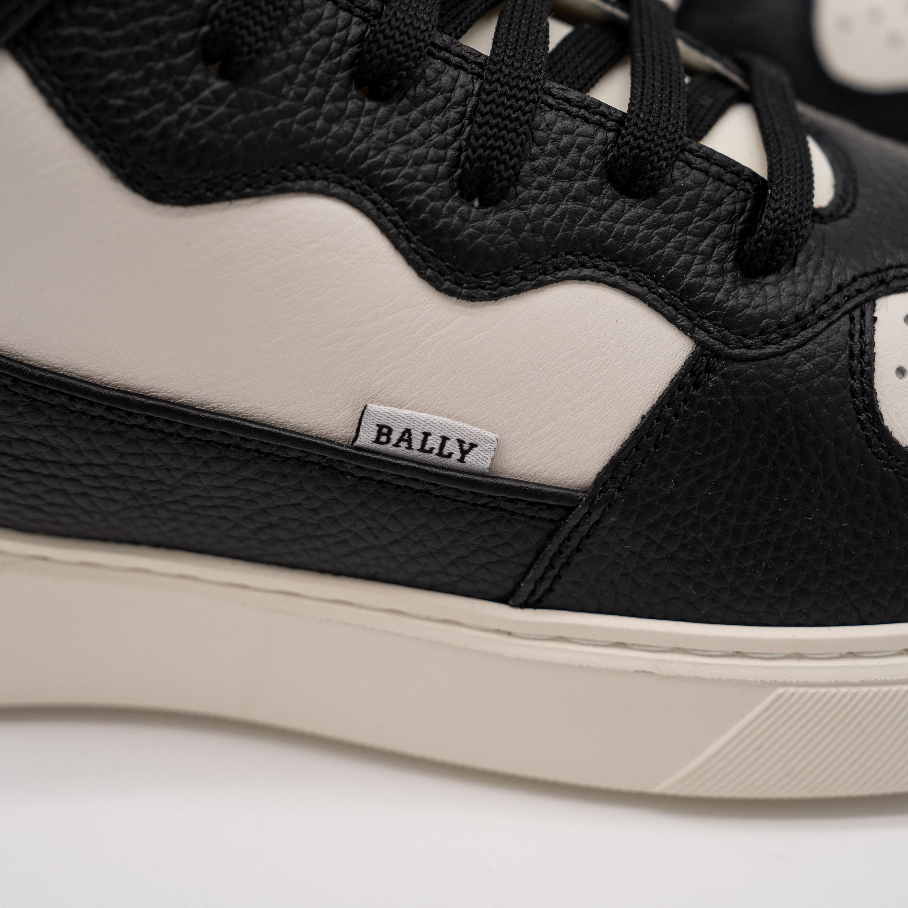 Bally 12 Bally Martyn Black White Leather High Top Sneakers Size US 12 / EU 45 - 8 Thumbnail